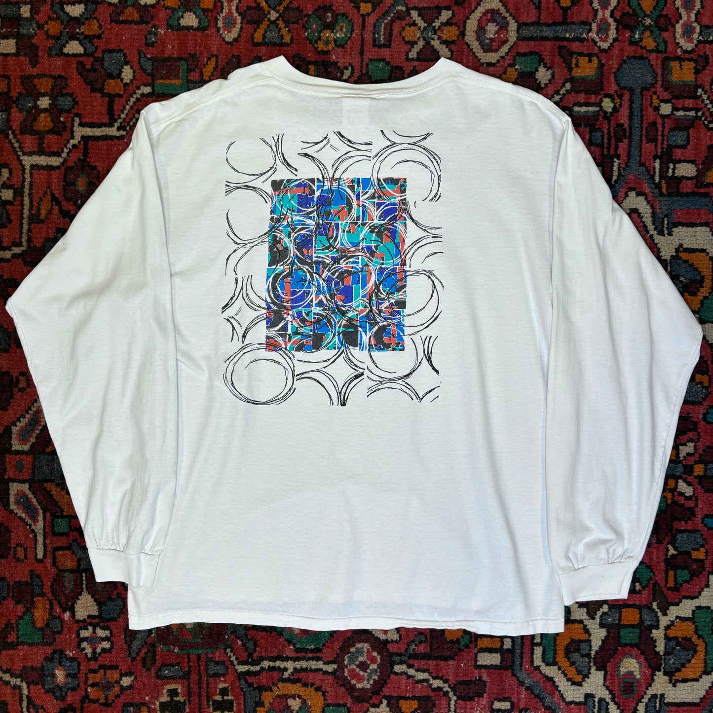 1990s Nike Abstract Graphic Long Sleeve Shirt