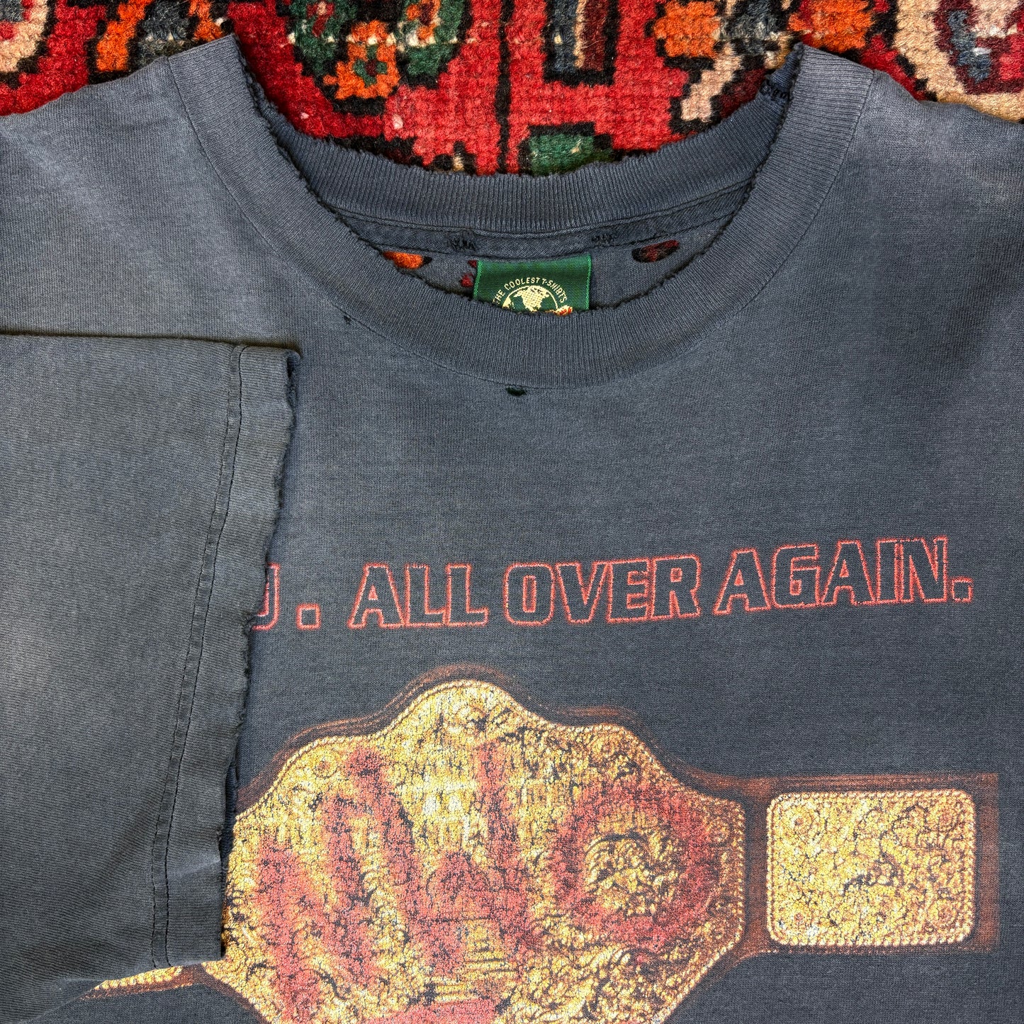 1990s NWO 'Goldberg Belt' Thrashed Tee