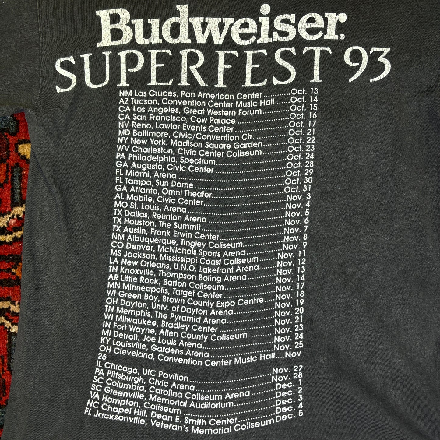 1990s Budweiser Superfest Tour Tee