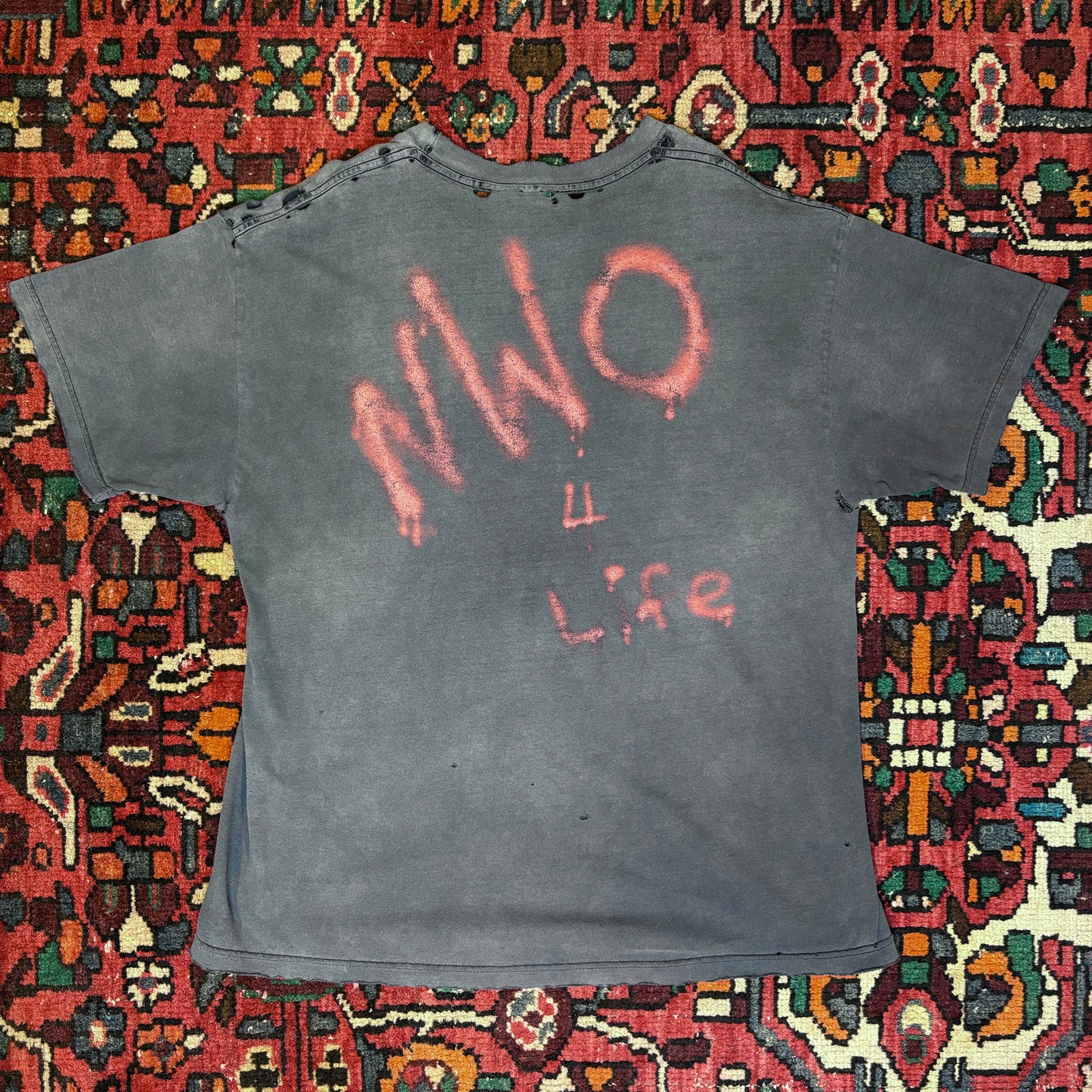 1990s NWO 'Goldberg Belt' Thrashed Tee