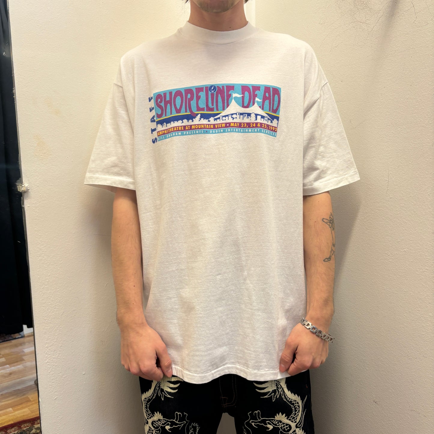 1990s Grateful Dead 'Shoreline Amphitheater' Crew Tee