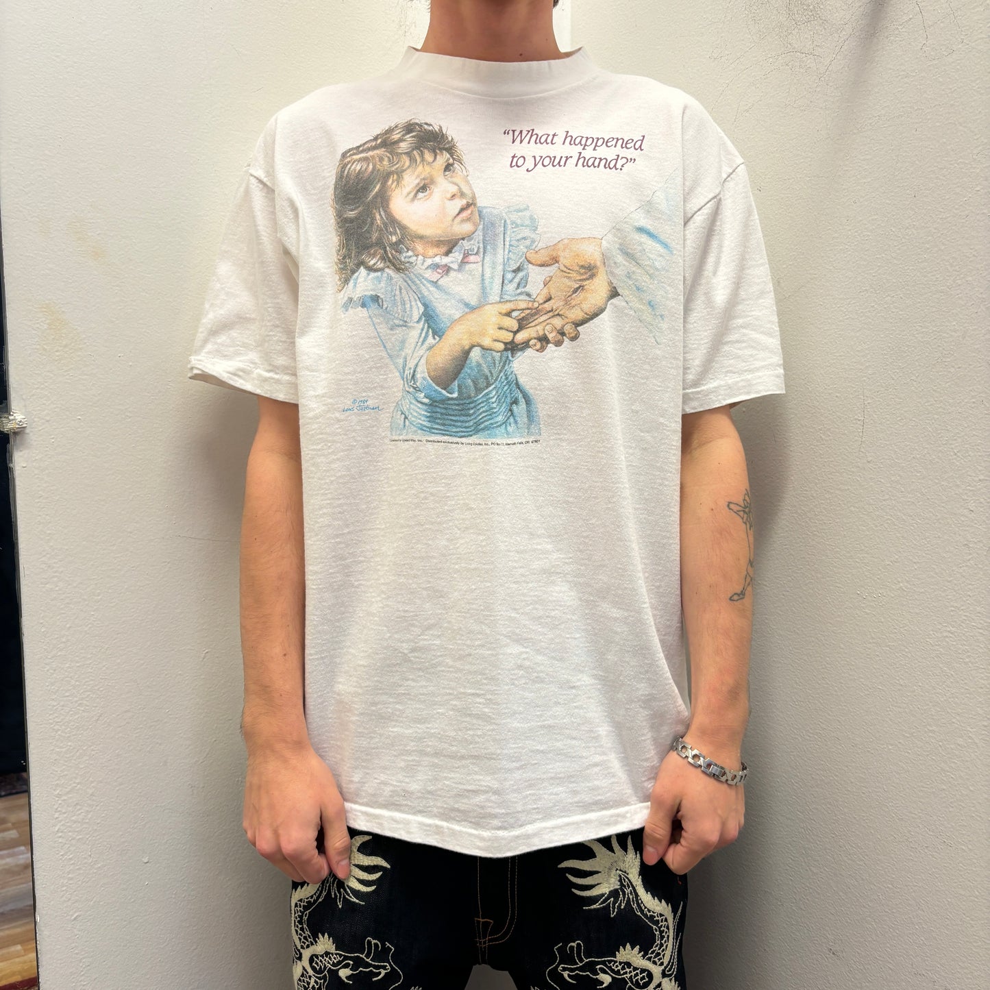1980s 'Jesus Hand' Religious Graphic Tee