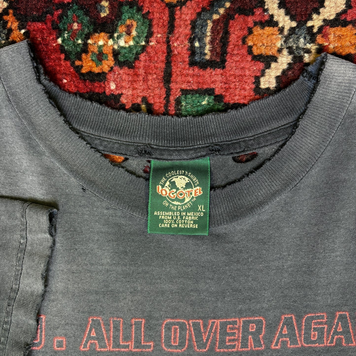 1990s NWO 'Goldberg Belt' Thrashed Tee