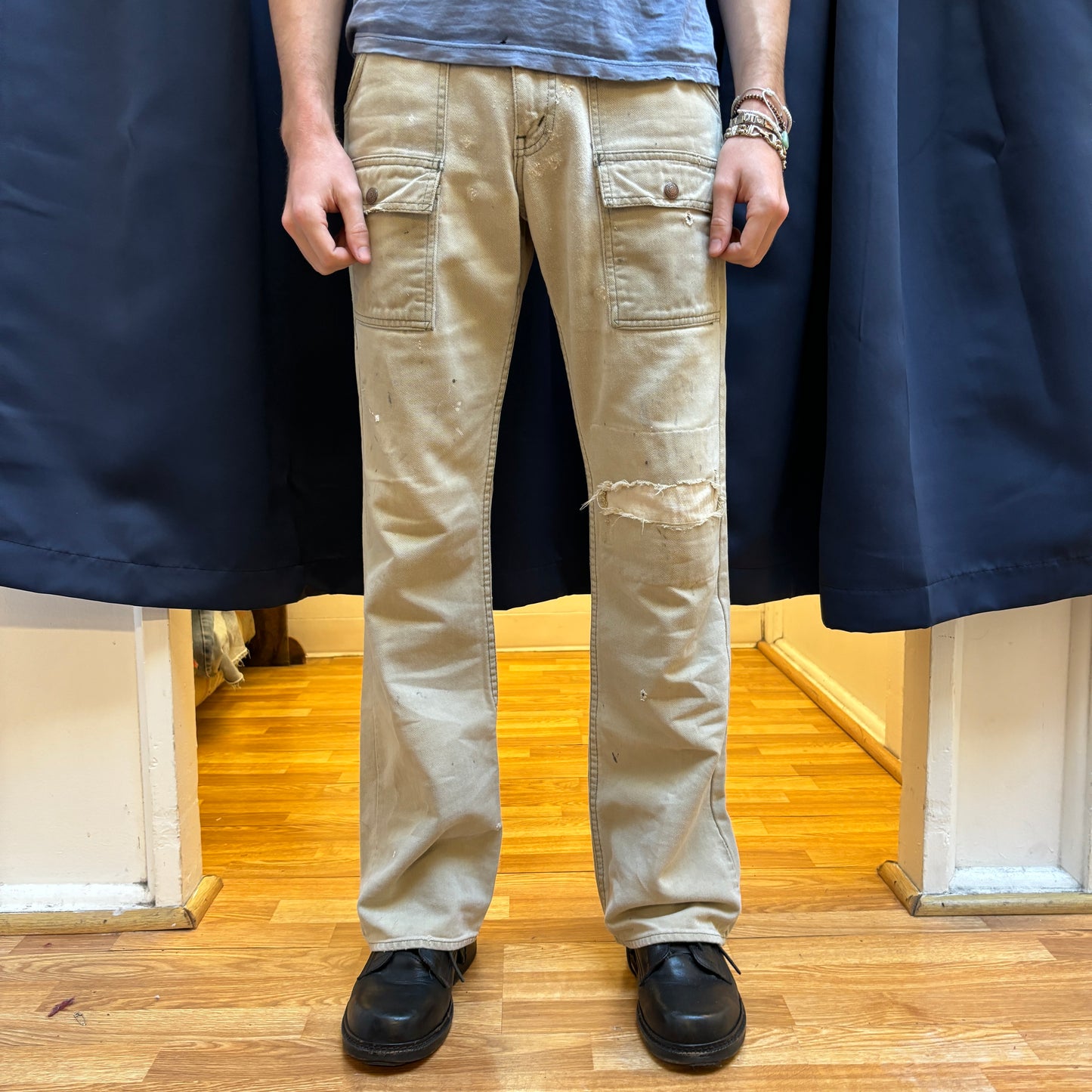 1960s Levi's Big E 'Bush Pant' Moleskin Flares