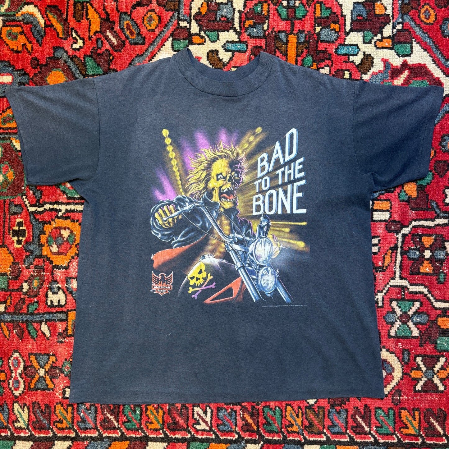 1990s 'Bad to the Bone' Biker Tee
