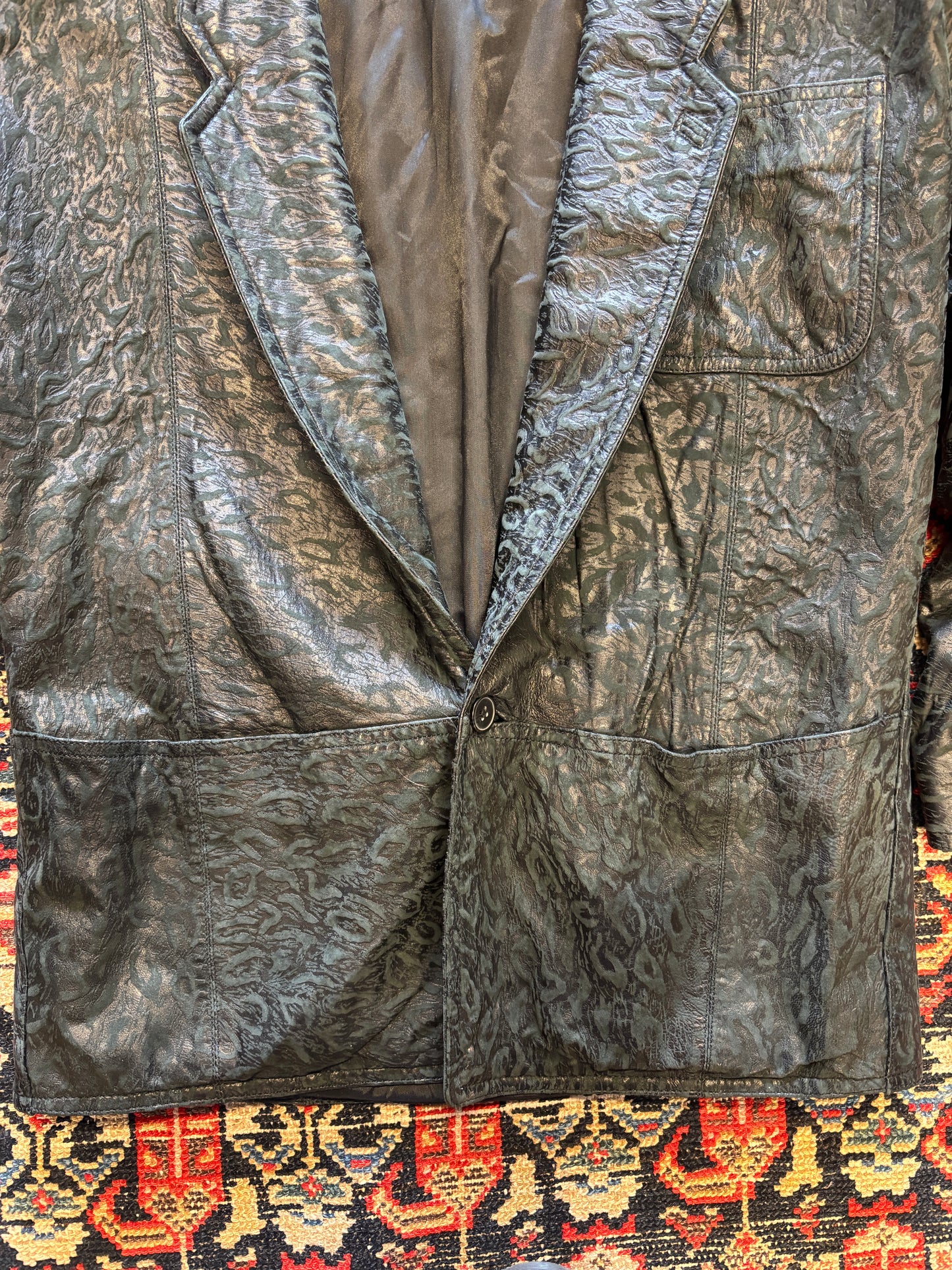 1990s Marc Buchanan Pelle Pelle Leather Coat
