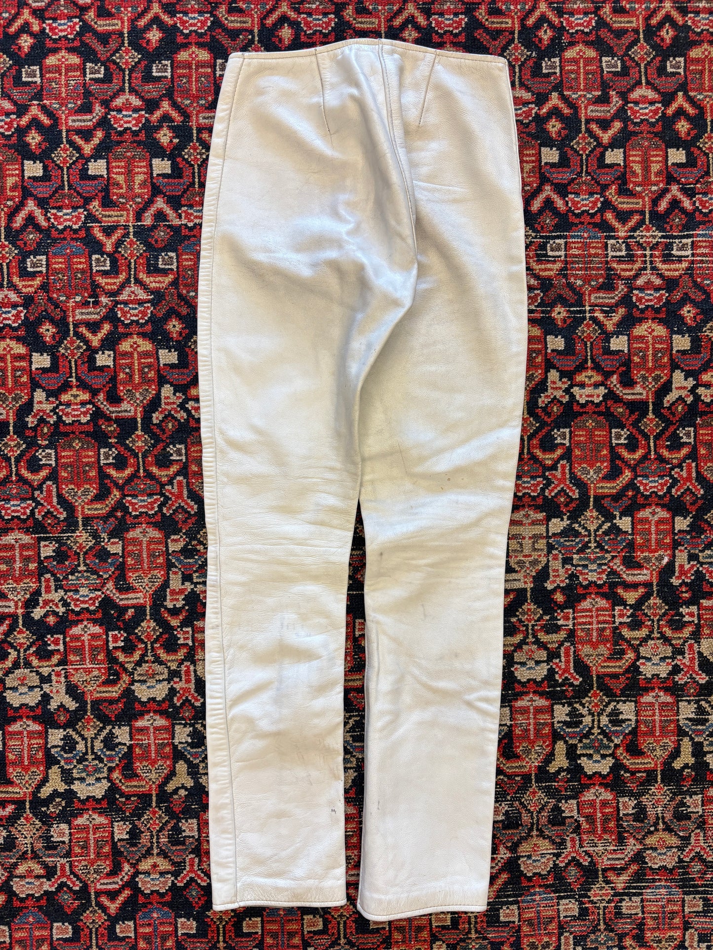 1980s Agatha Leather Moto Riding Pants