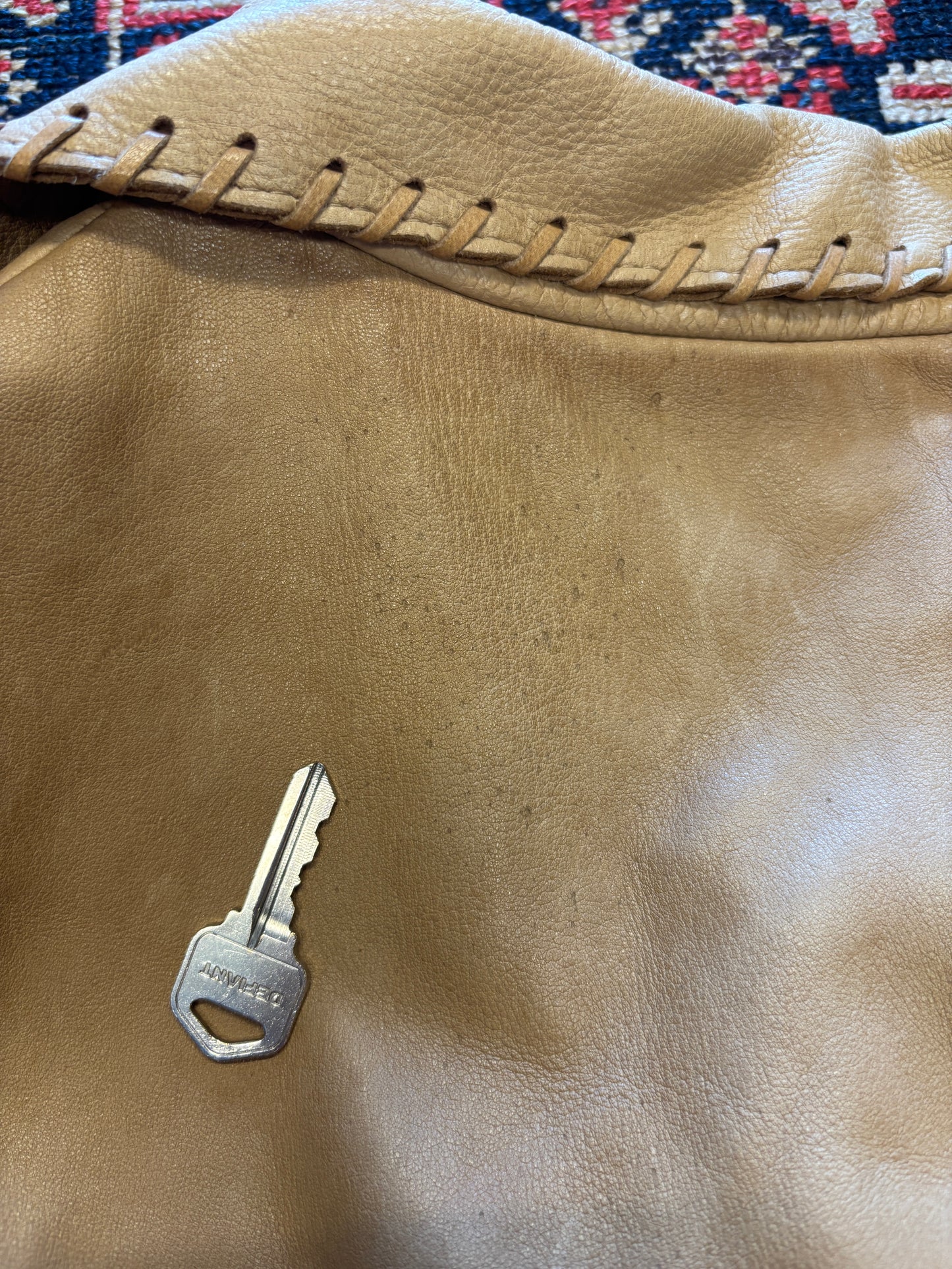 1990s Vintage Polo Country Ralph Lauren Native Leather Fringe Jacket