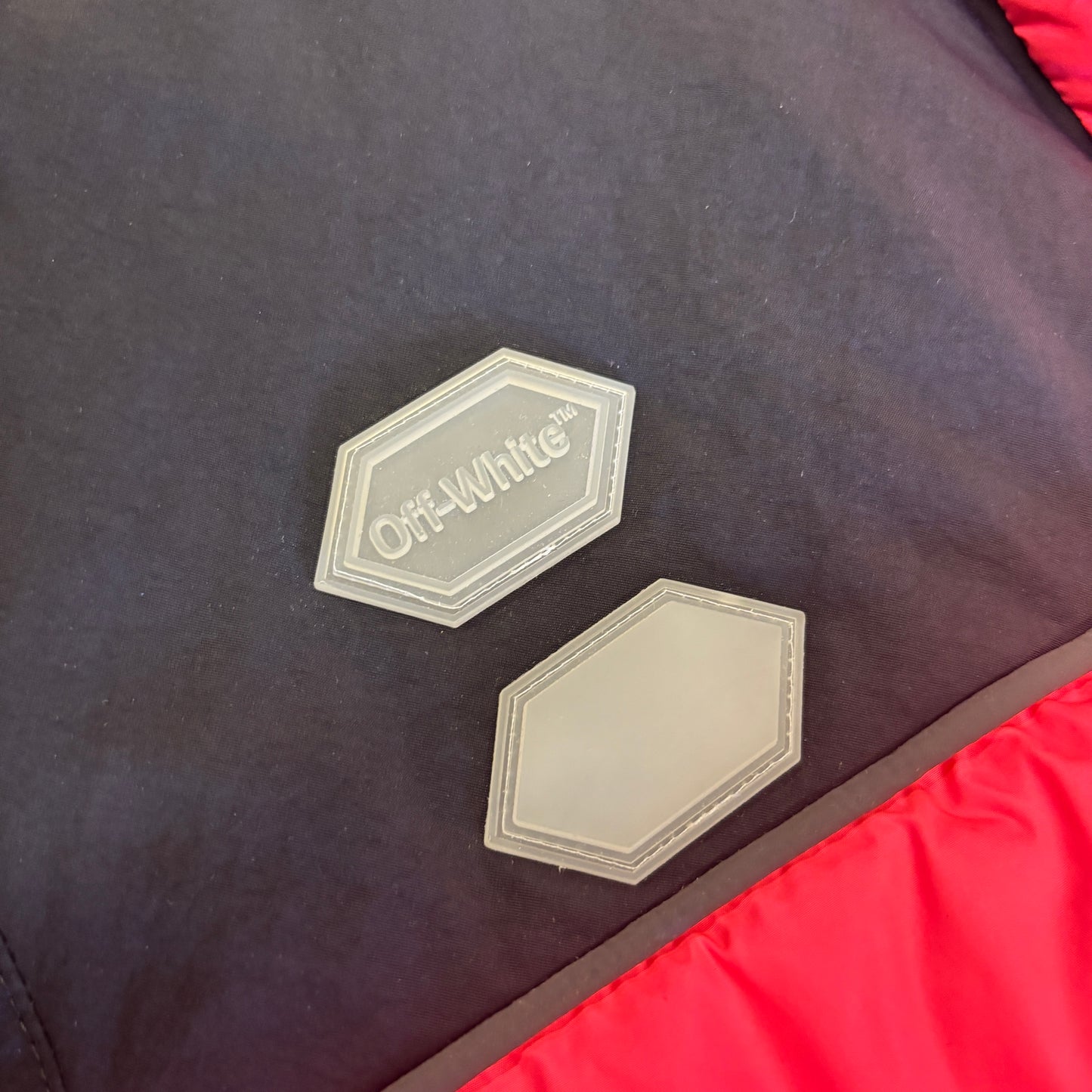 Off-White Neon Pink Down Insulated Puffer Jacket