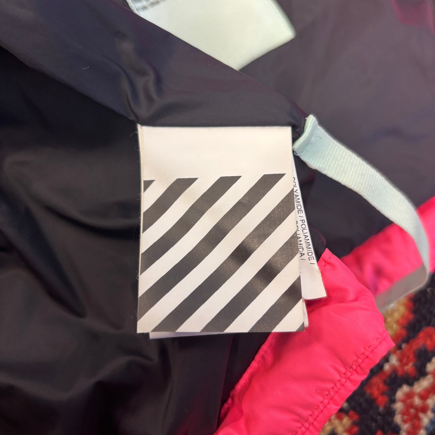 Off-White Neon Pink Down Insulated Puffer Jacket
