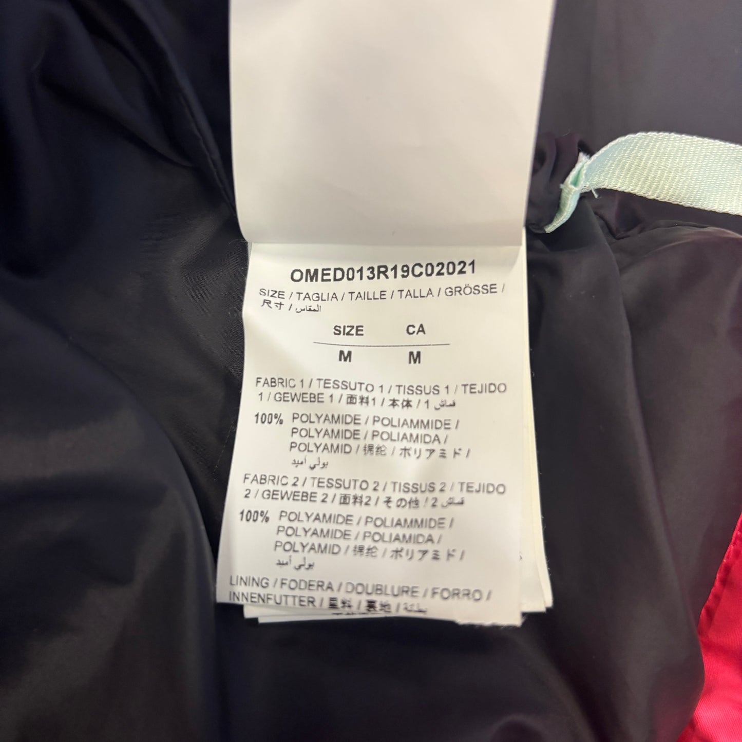 Off-White Neon Pink Down Insulated Puffer Jacket