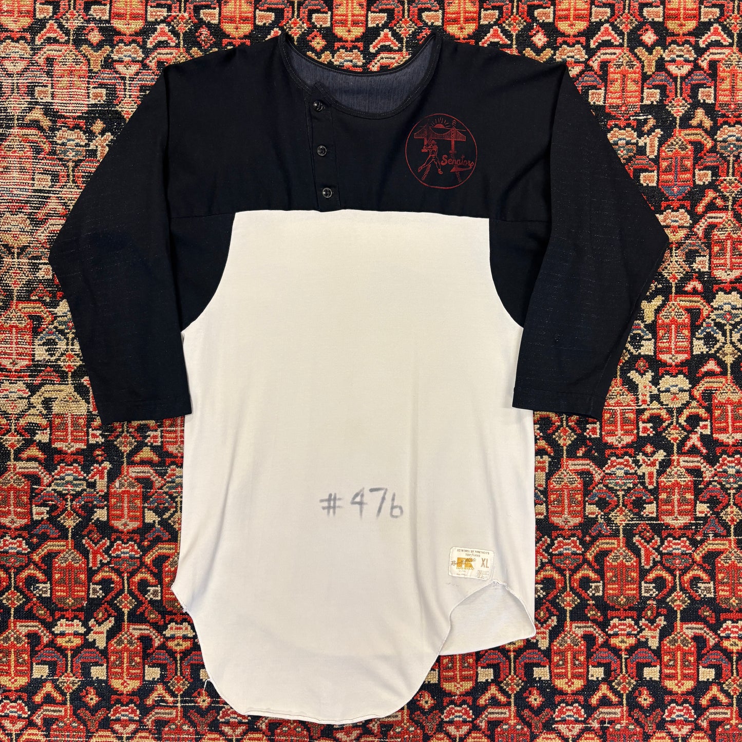 1970s Russell San Francisco Senators Game Worn Baseball Ball Jersey