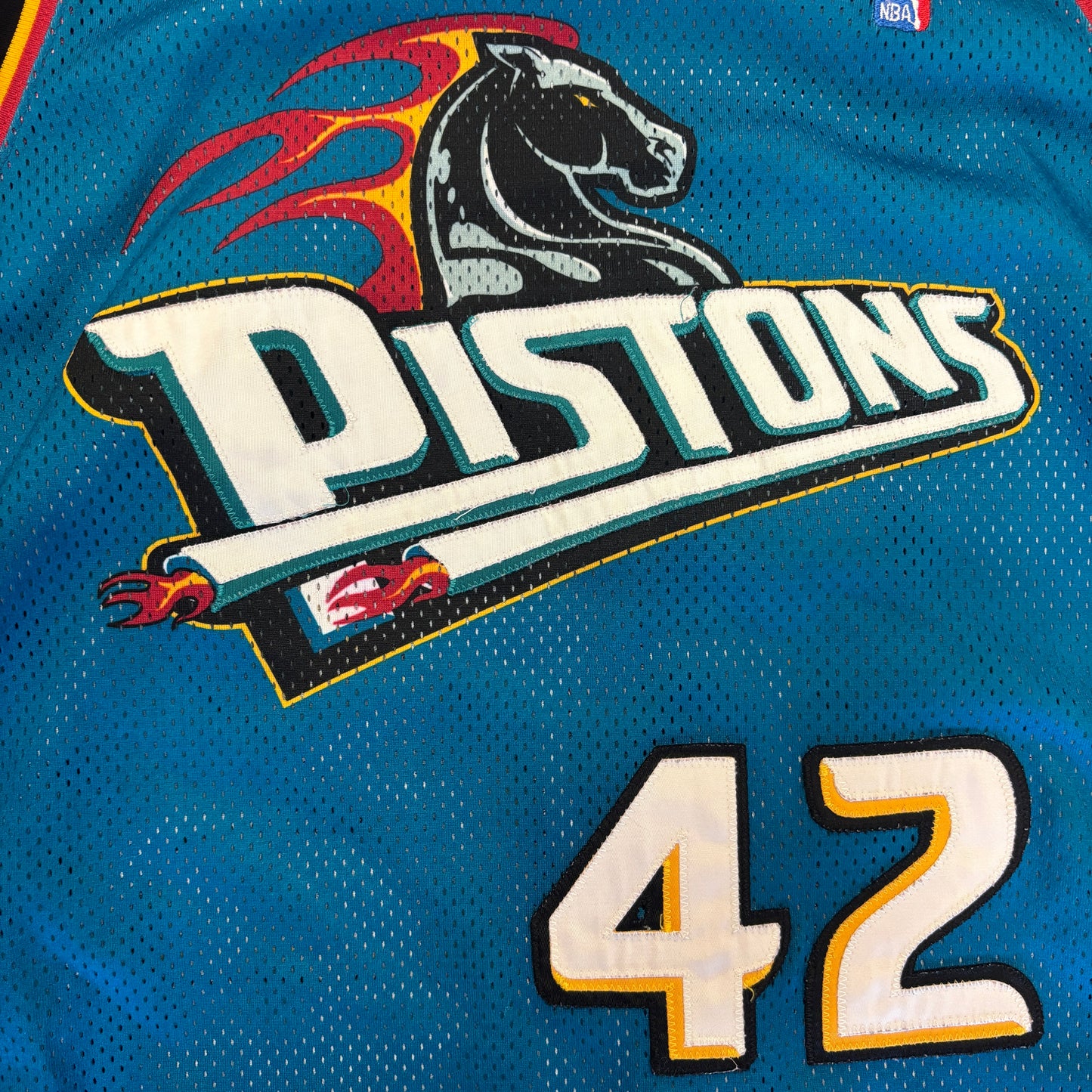 1990s Nike Detroit Pistons Jerry Stackhouse Basketball Jersey