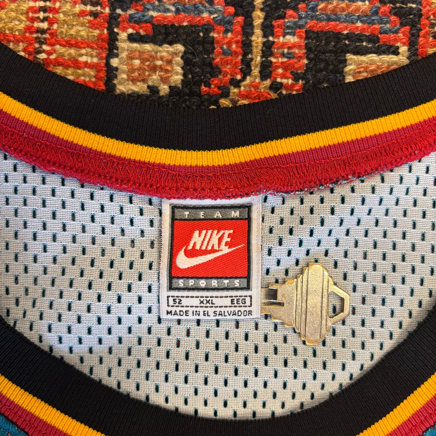 1990s Nike Detroit Pistons Jerry Stackhouse Basketball Jersey
