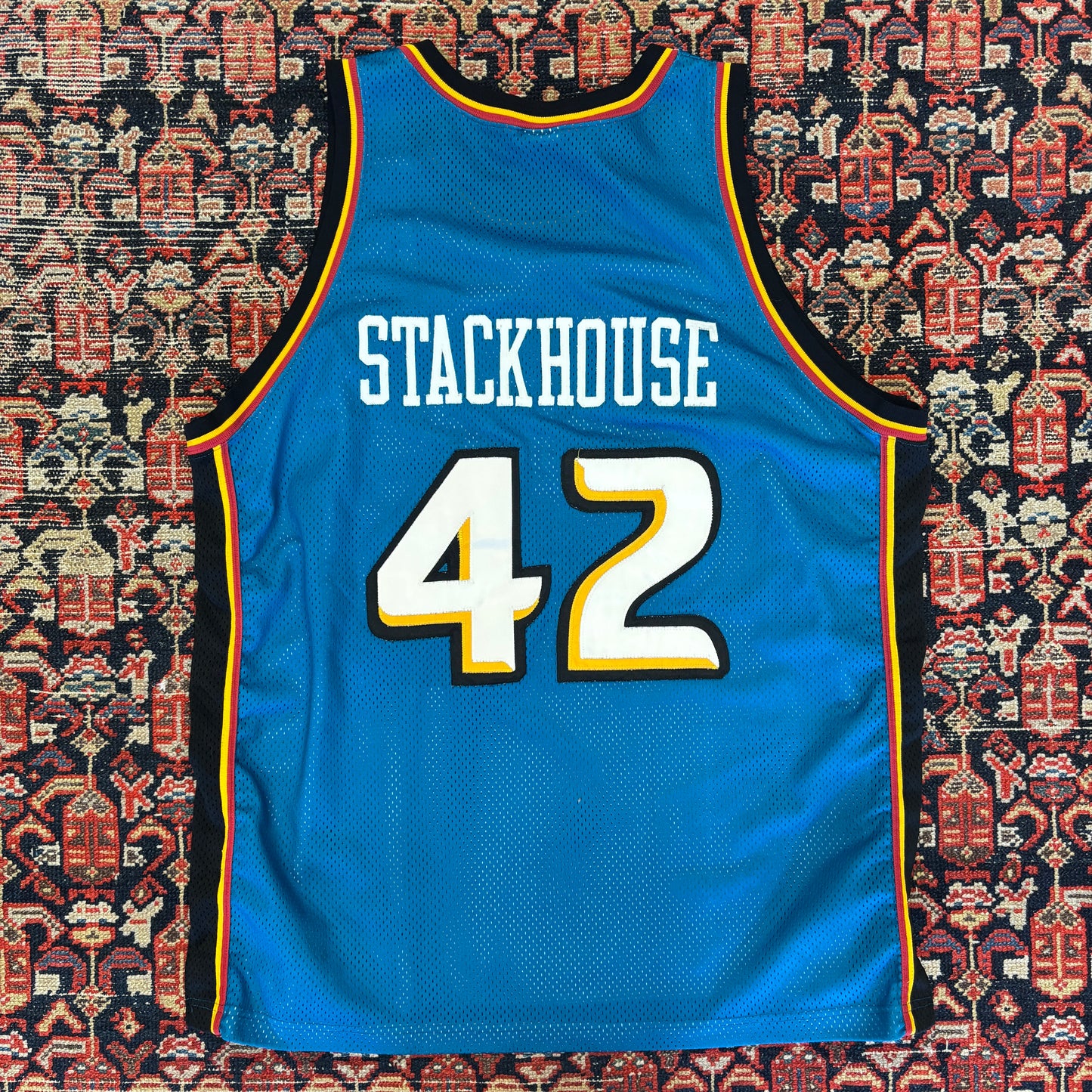 1990s Nike Detroit Pistons Jerry Stackhouse Basketball Jersey