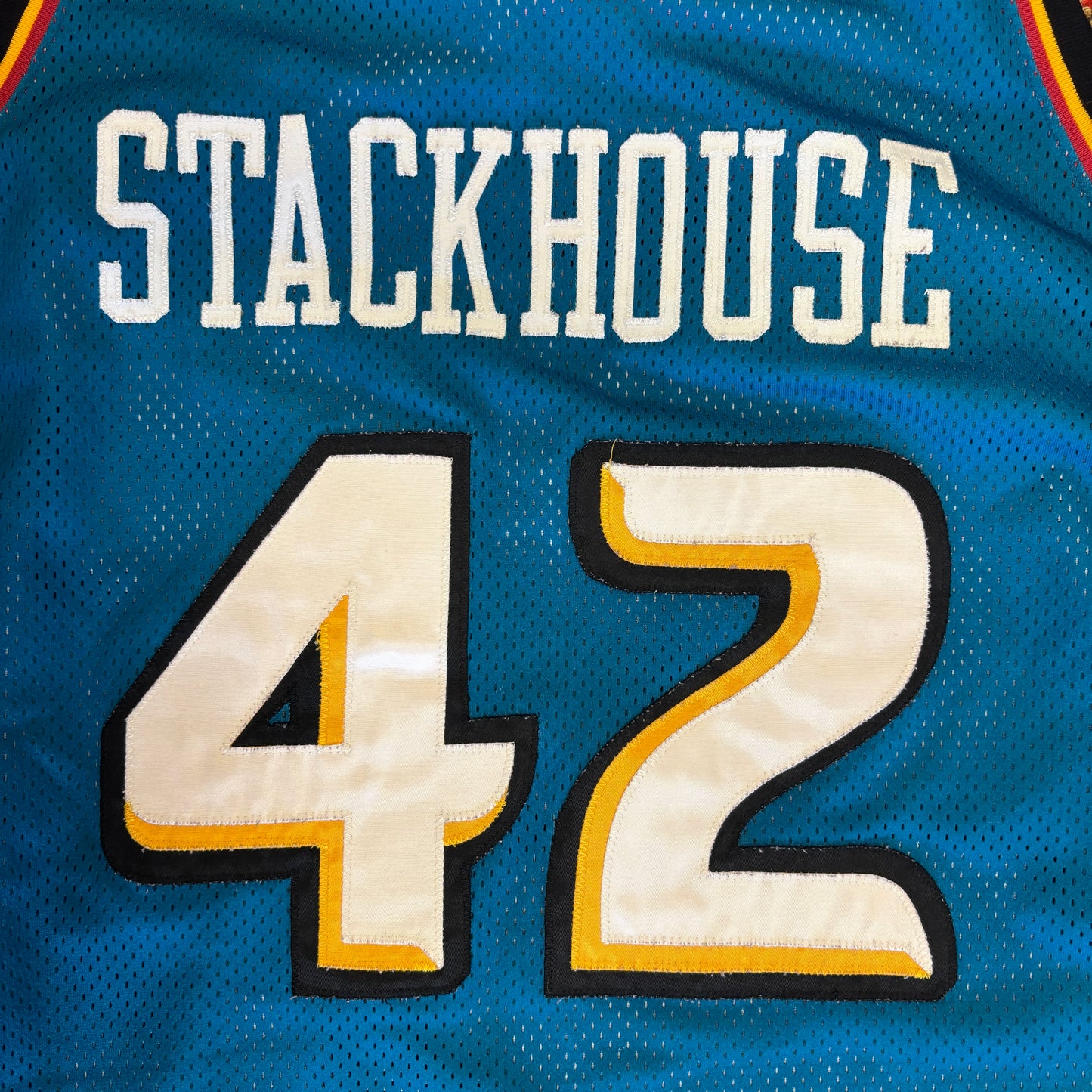1990s Nike Detroit Pistons Jerry Stackhouse Basketball Jersey