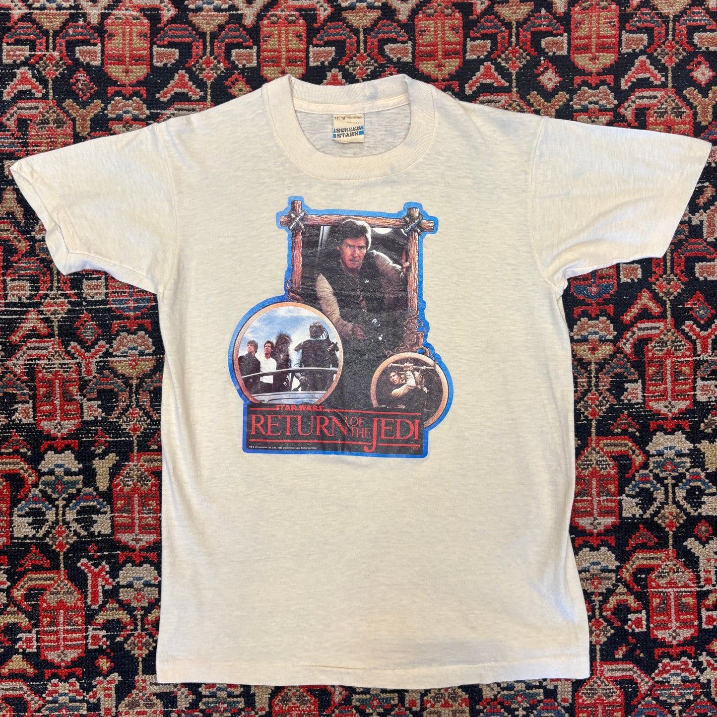 1983 Star Wars Return Of The Jedi Iron-On Tee