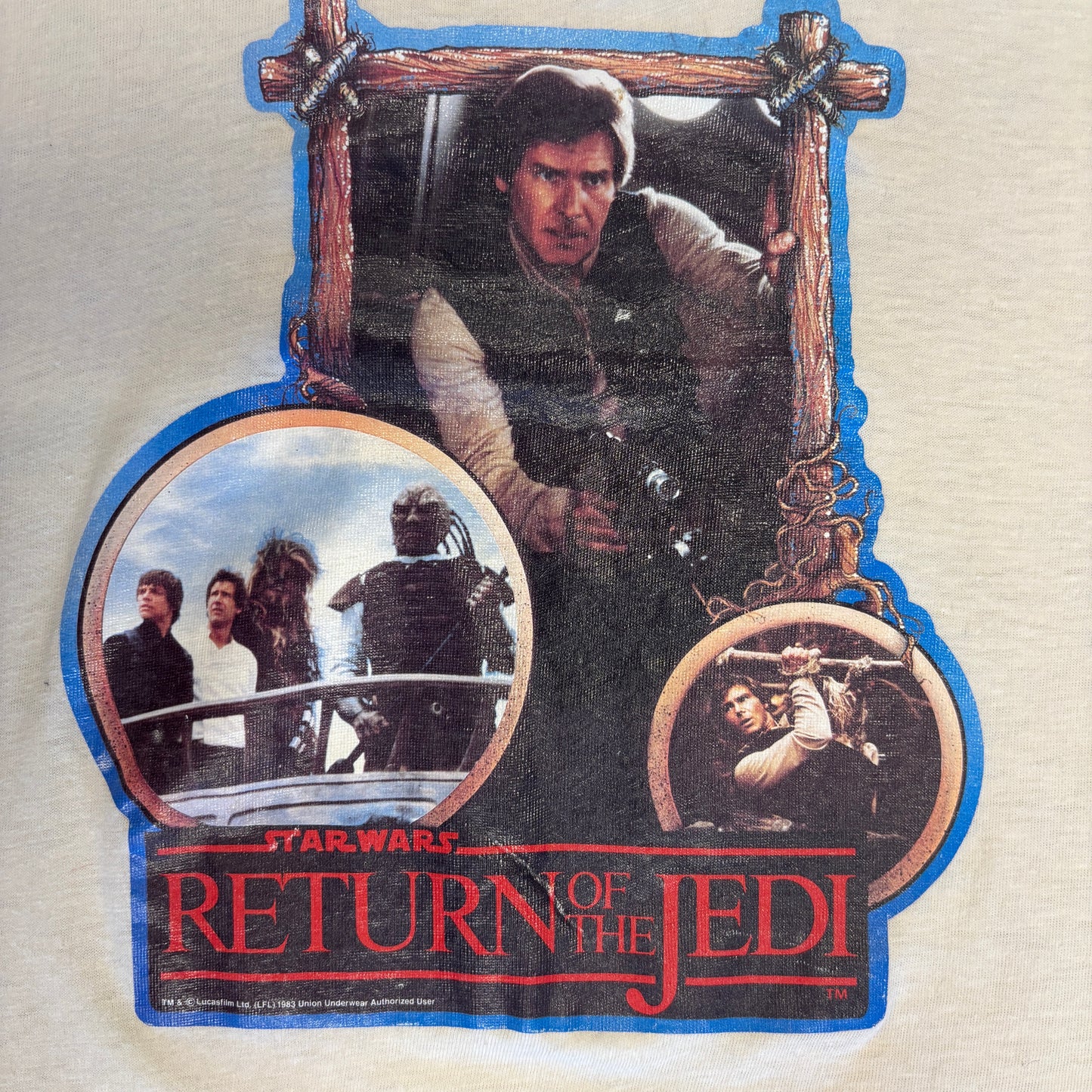 1983 Star Wars Return Of The Jedi Iron-On Tee