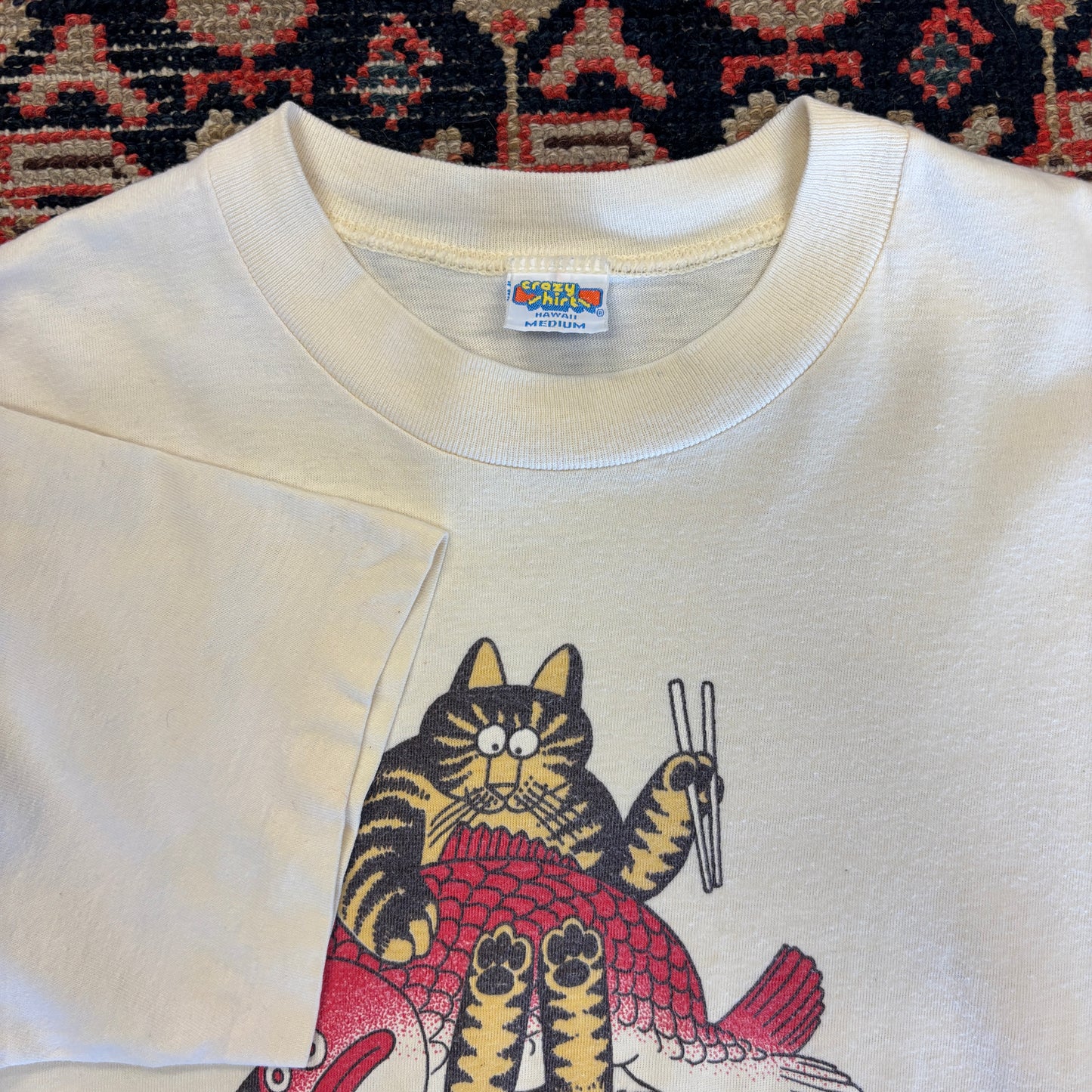1980 BK Wilson Sashimi Cat Graphic Tee