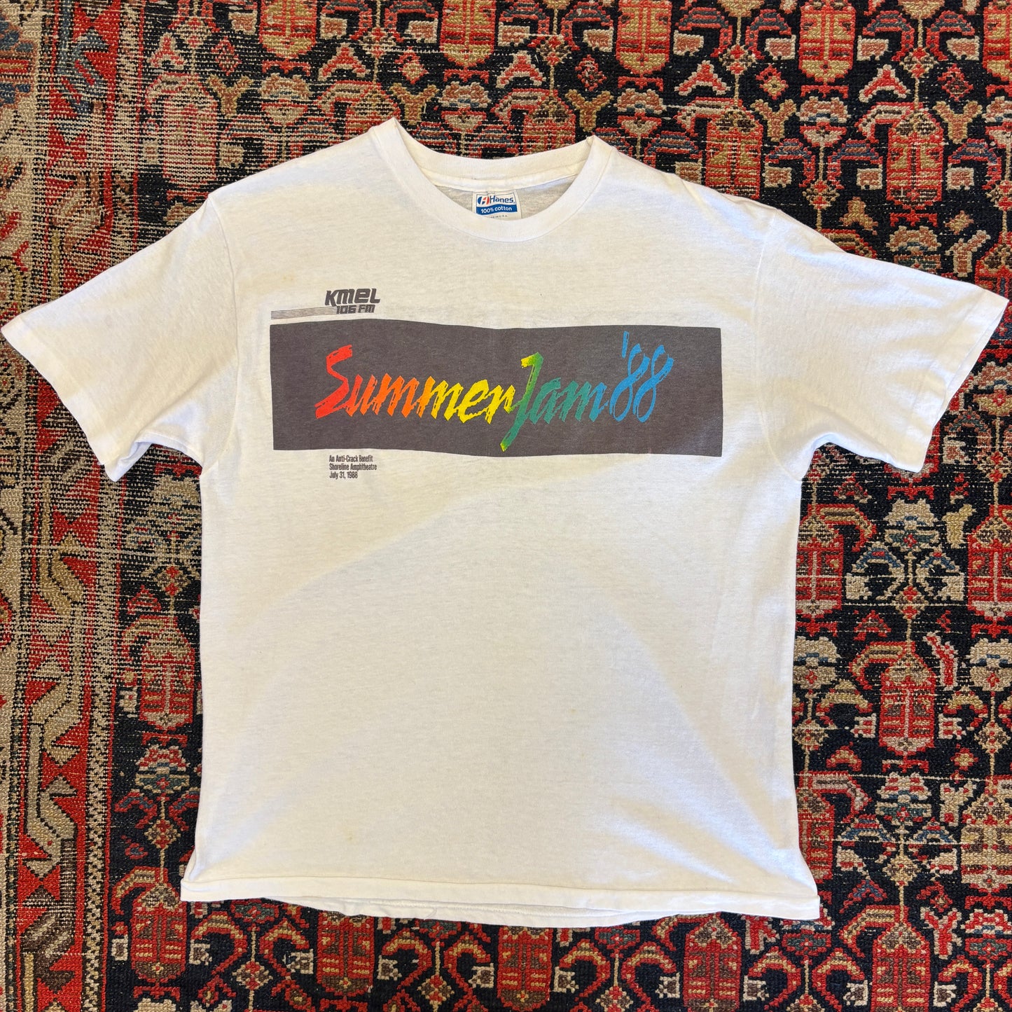 1988 Summer Jam Anti Crack Radio Concert Tee