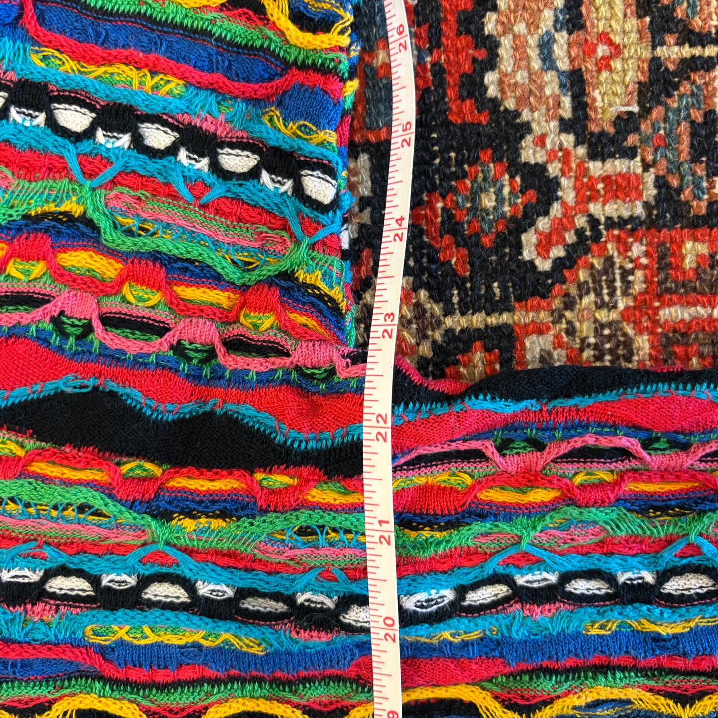 1990s Vintage Coogi Rainbow 3D Knit Sweater