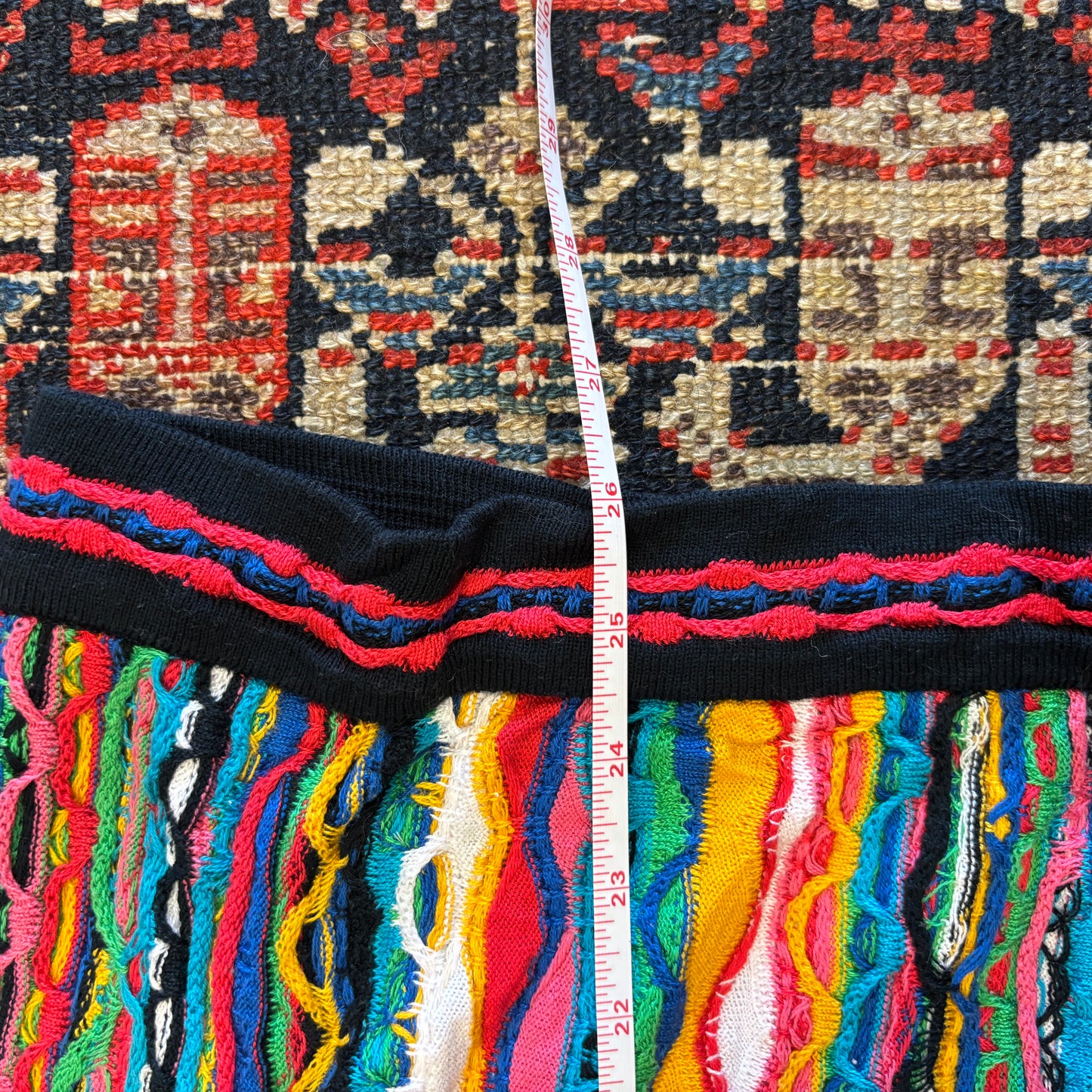 1990s Vintage Coogi Rainbow 3D Knit Sweater