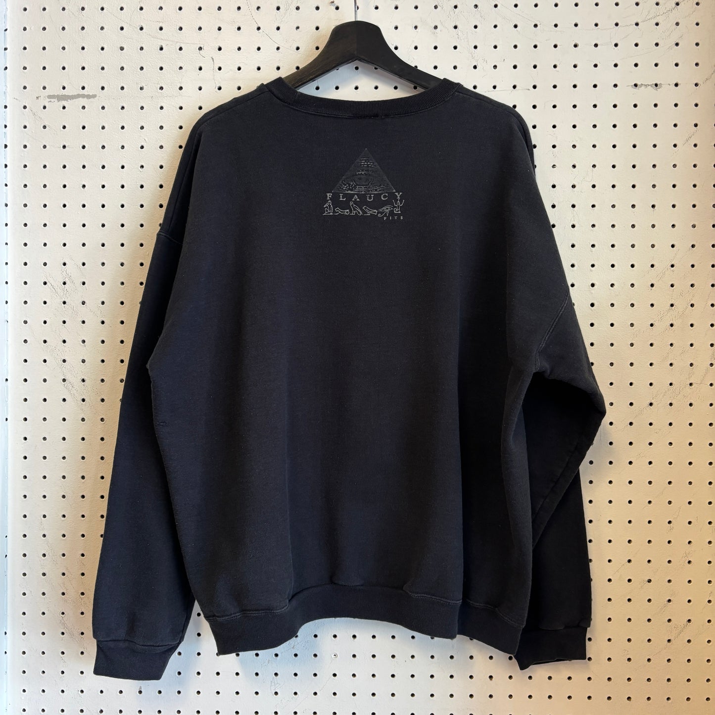 1990s Flaucy Fits Egyptian Hieroglyph Owl Crewneck