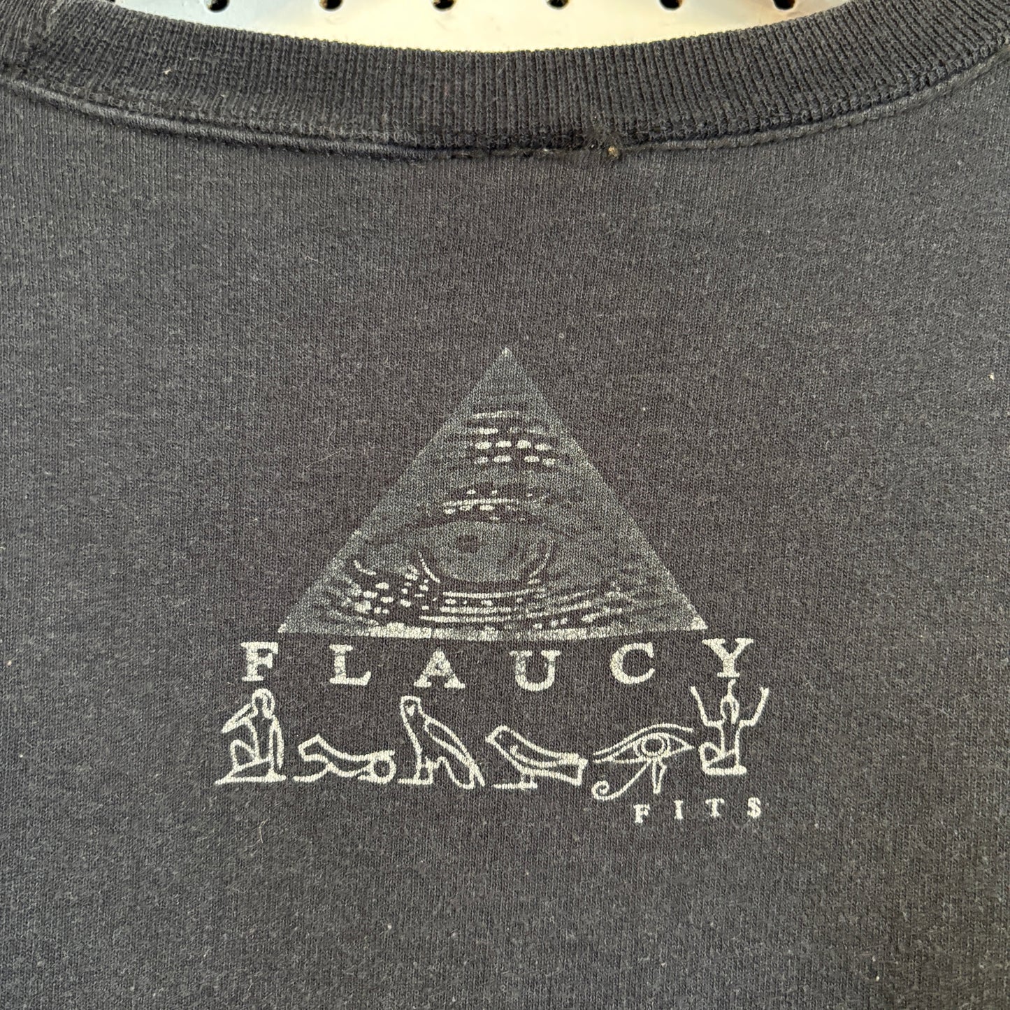 1990s Flaucy Fits Egyptian Hieroglyph Owl Crewneck