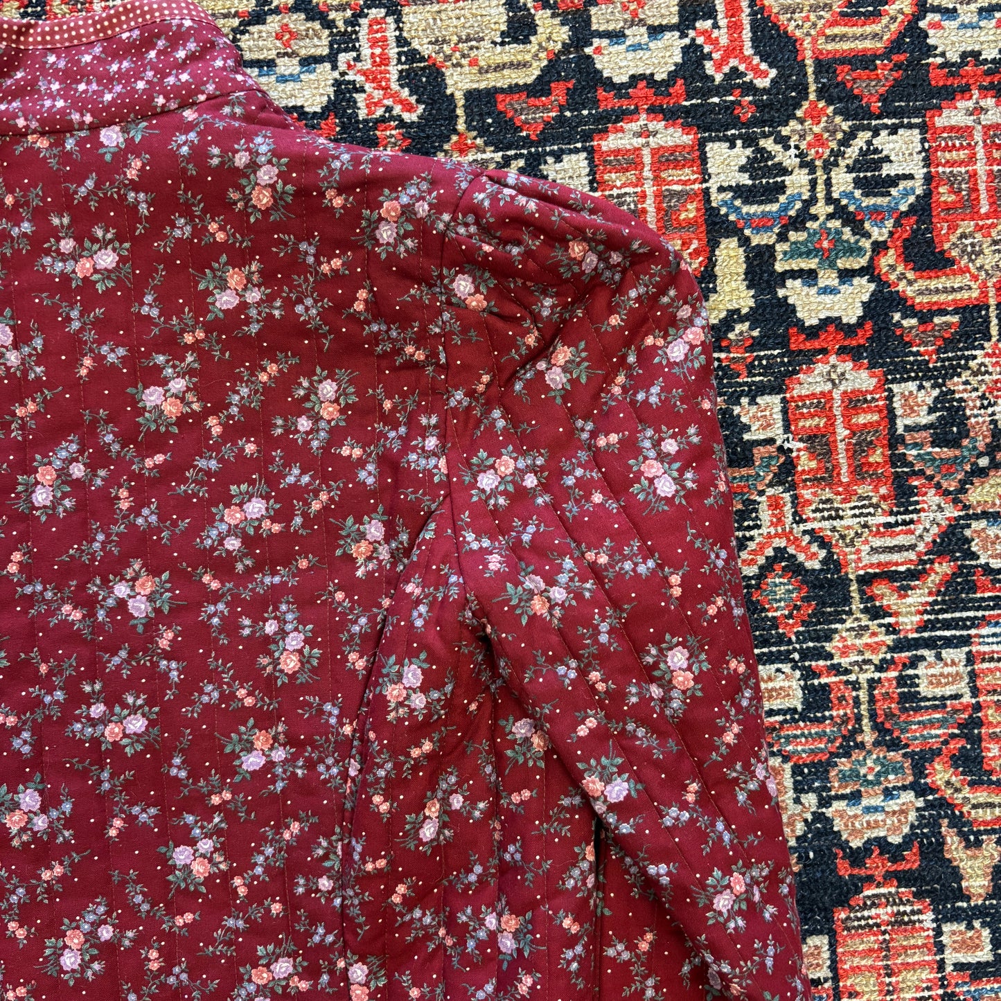 1970s Vintage Gunne Sax Floral Cropped Jacket