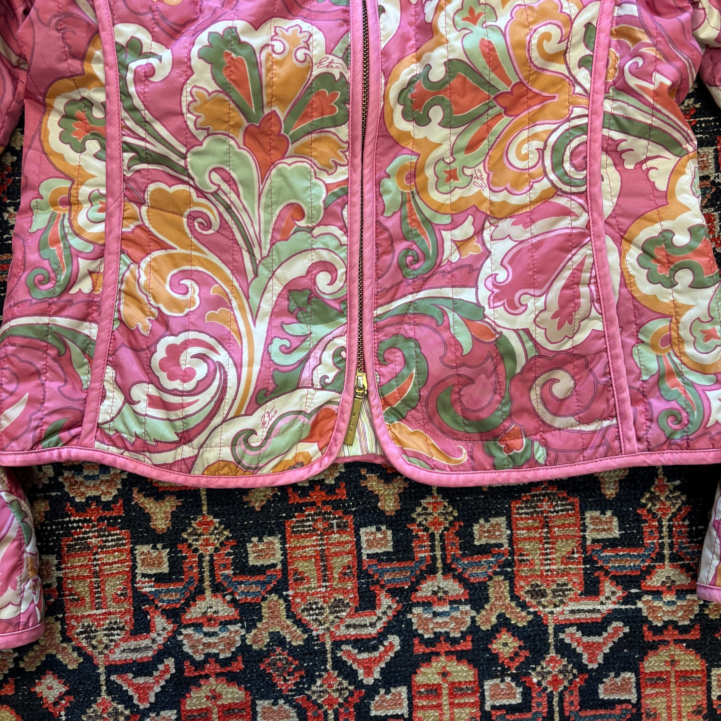 ETRO Milan Paisley Padded Cropped Blouson