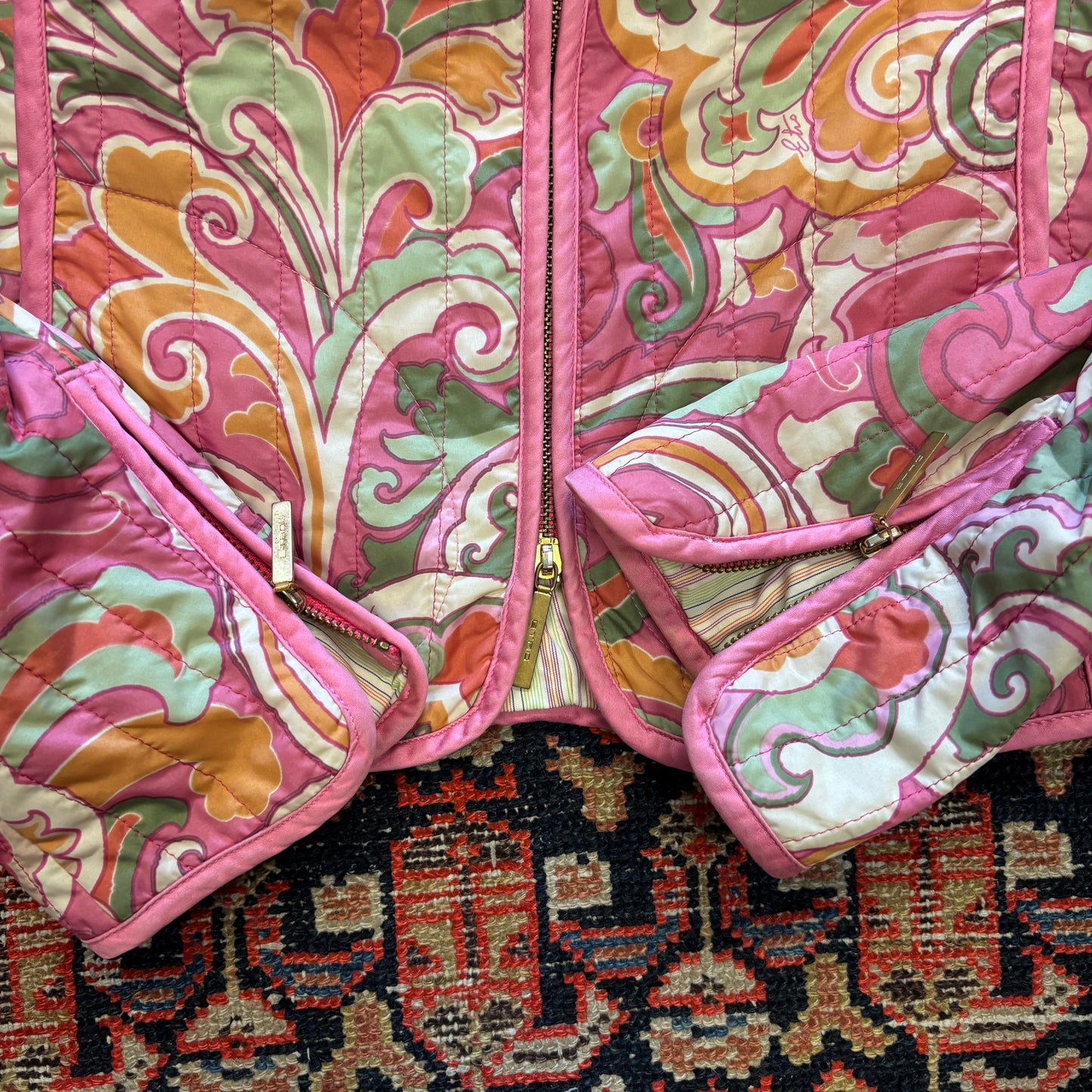 ETRO Milan Paisley Padded Cropped Blouson