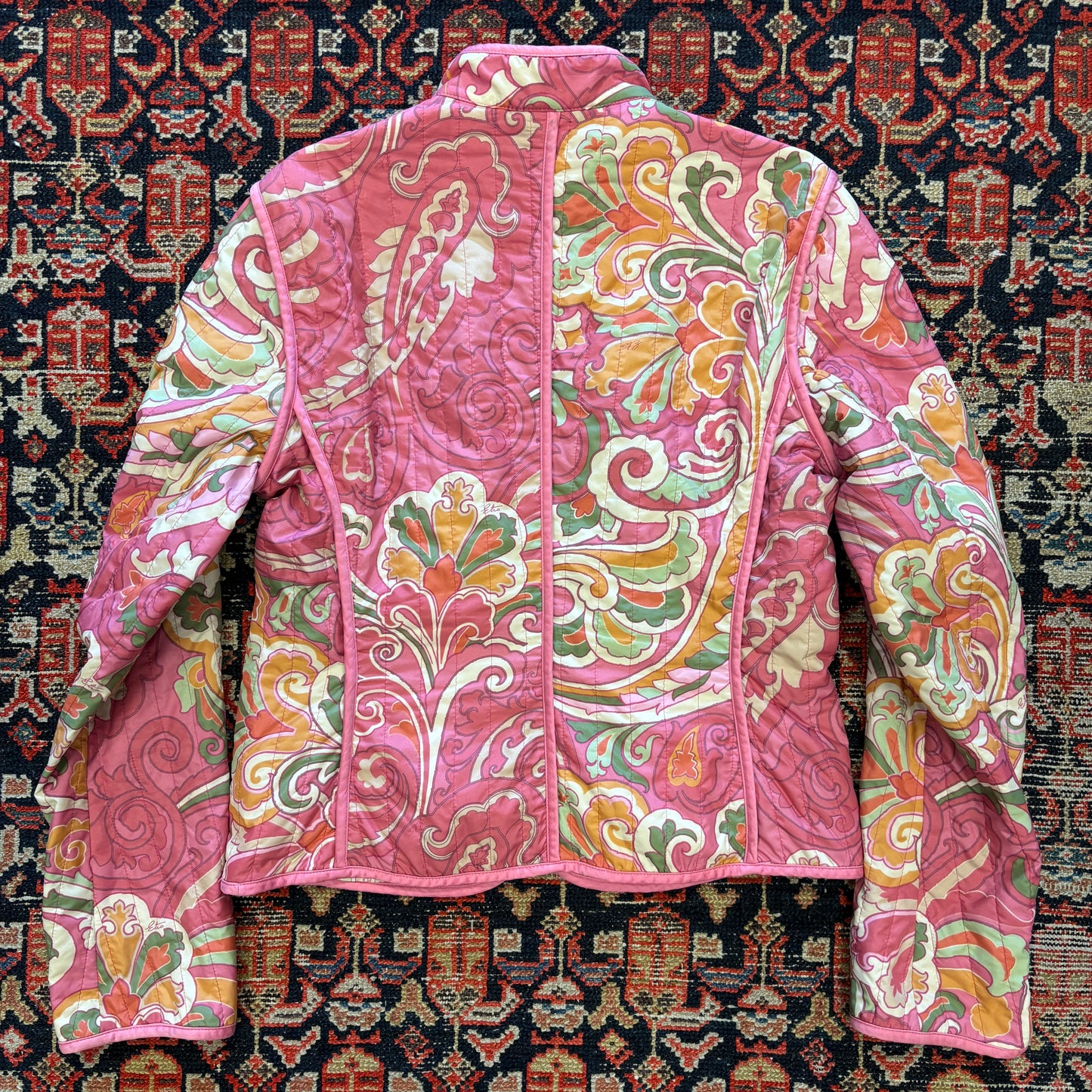 ETRO Milan Paisley Padded Cropped Blouson