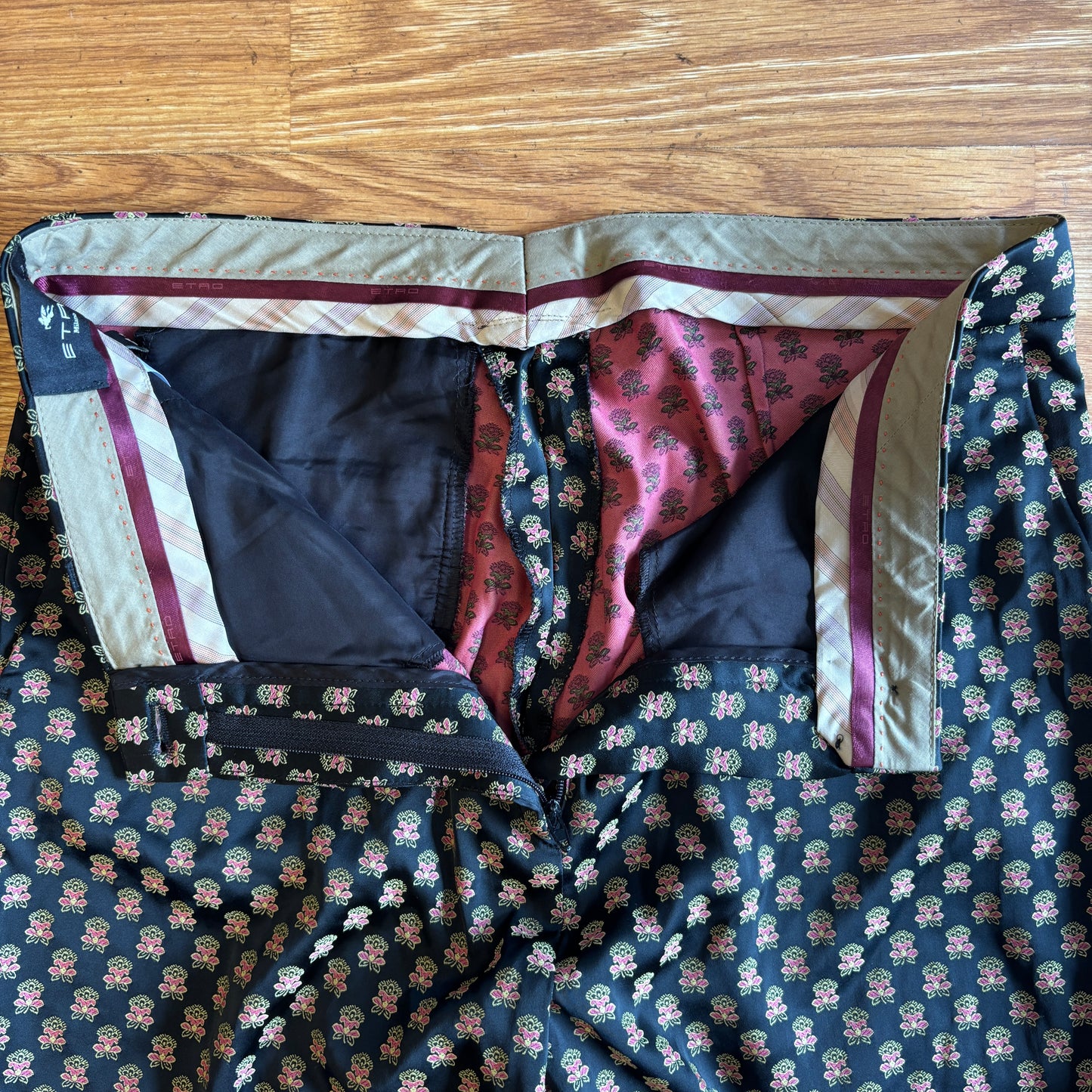 ETRO Milan Ornate Floral Patterned Trousers