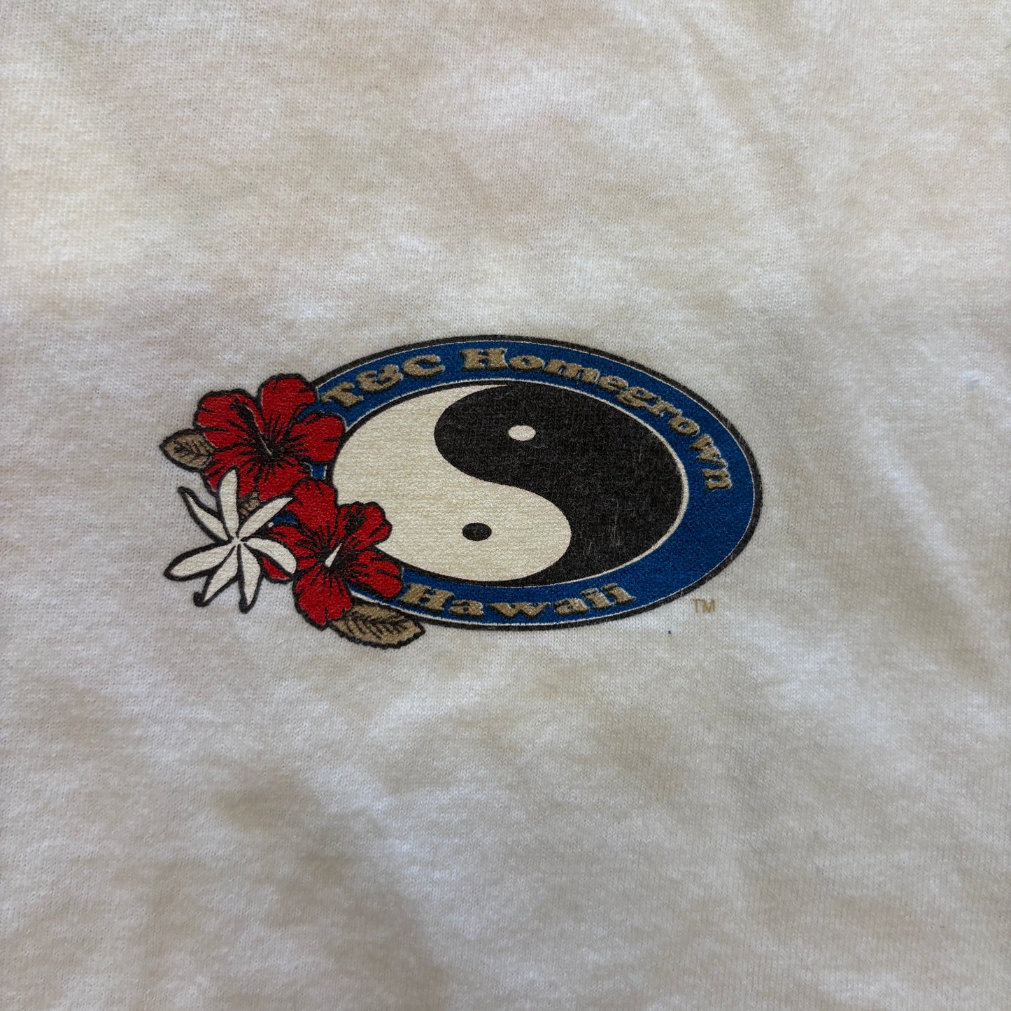 1990s Vintage T&C Hawaii Yin Yang Surf Tee