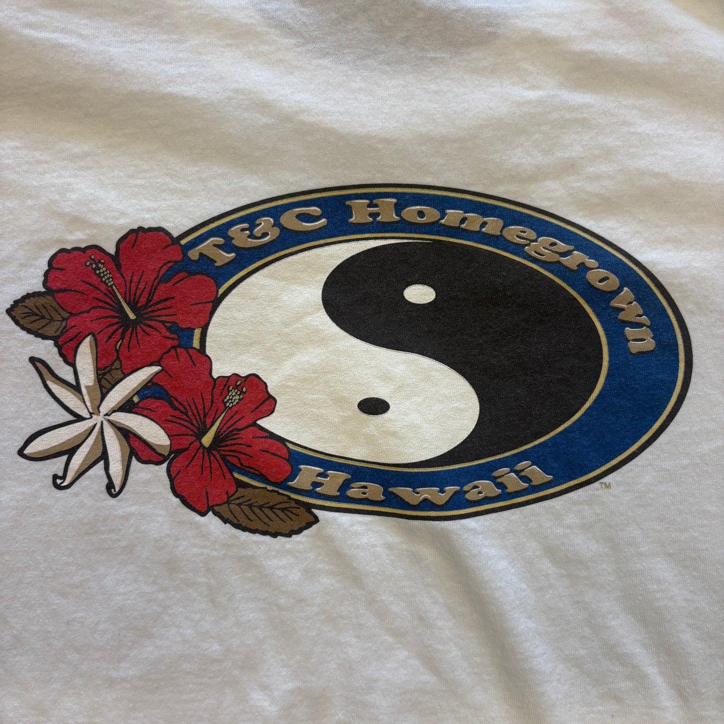 1990s Vintage T&C Hawaii Yin Yang Surf Tee