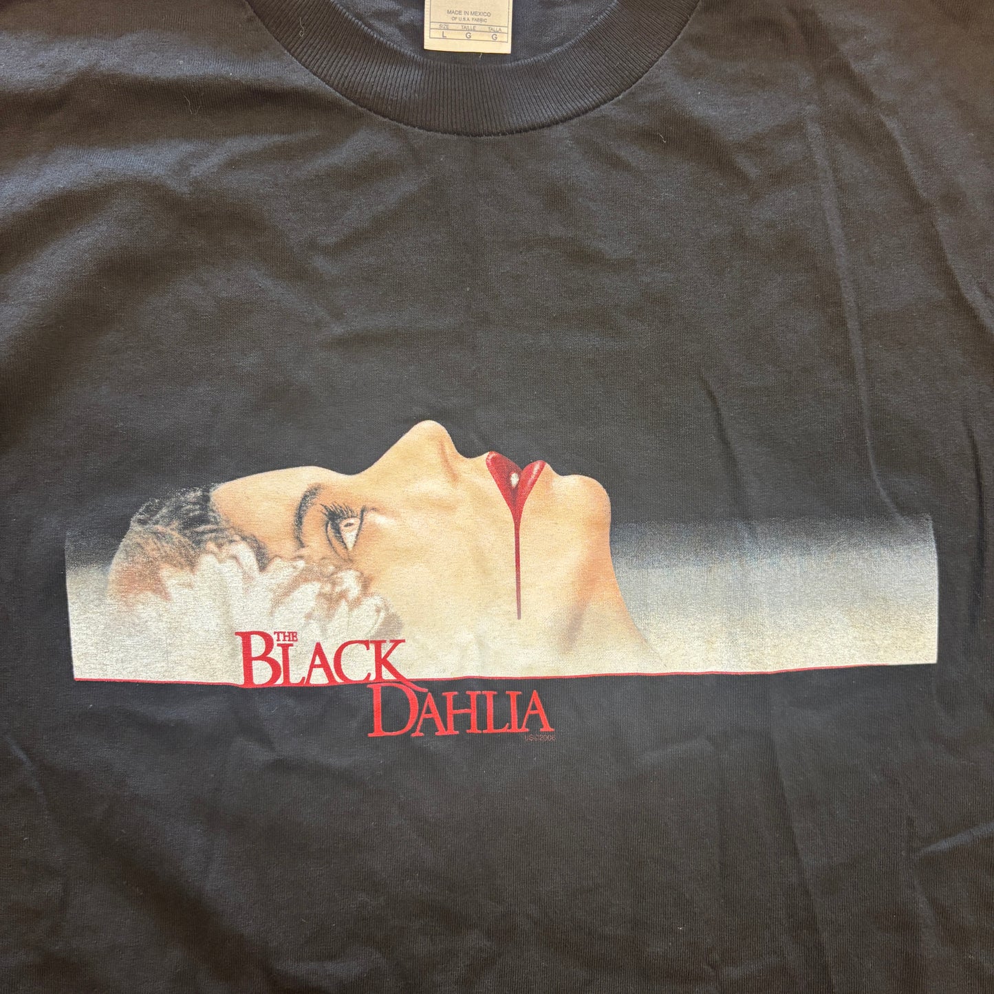 2000s Vintage The Black Dahlia Movie Promo Tee