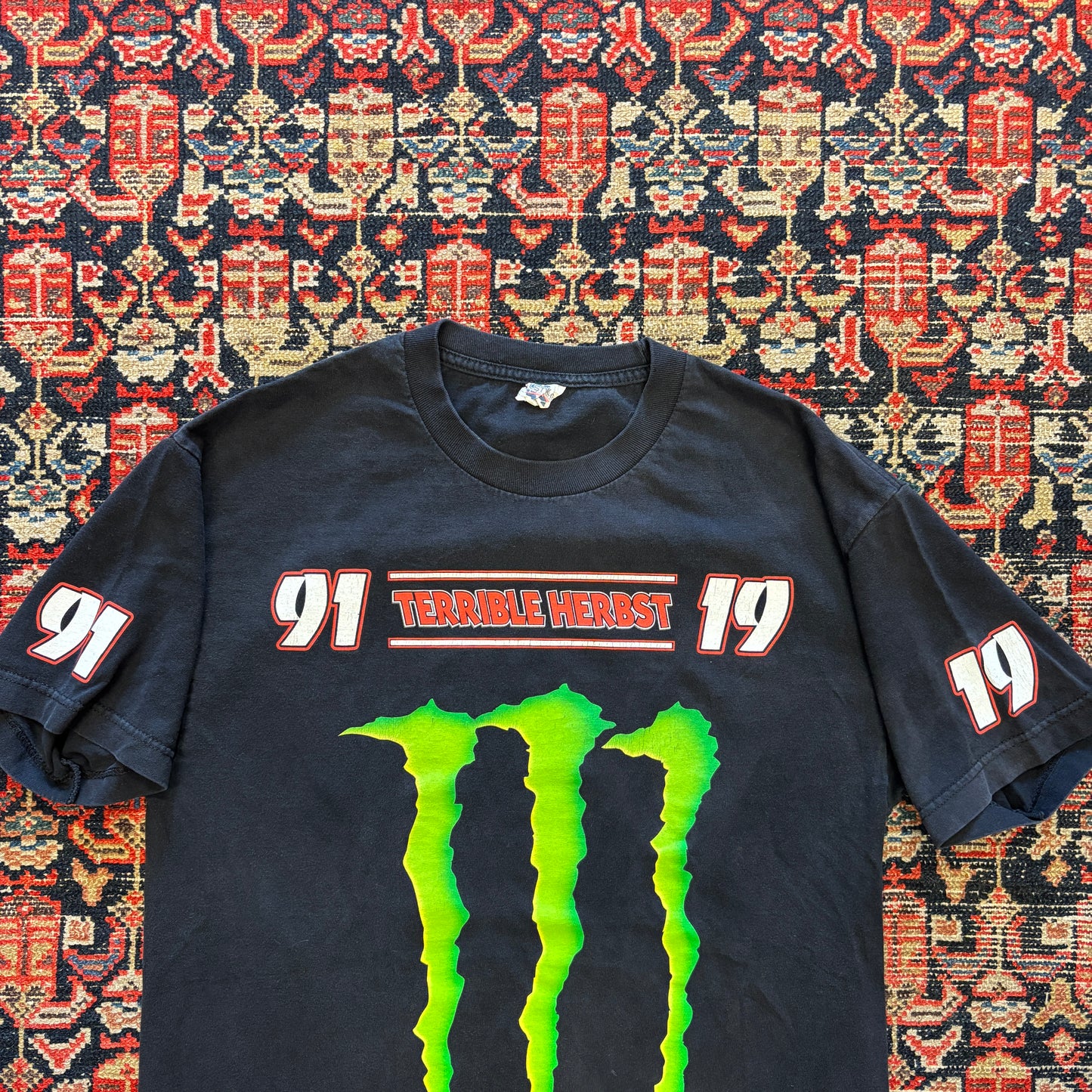 2000s Vintage Monster Energy Oakley Sponsor Motocross Tee