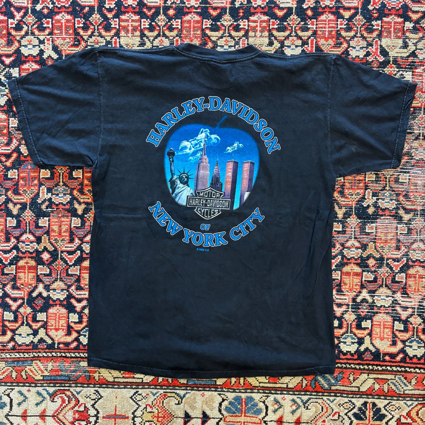 2000s Vintage Harley Davidson Twin Towers Tee