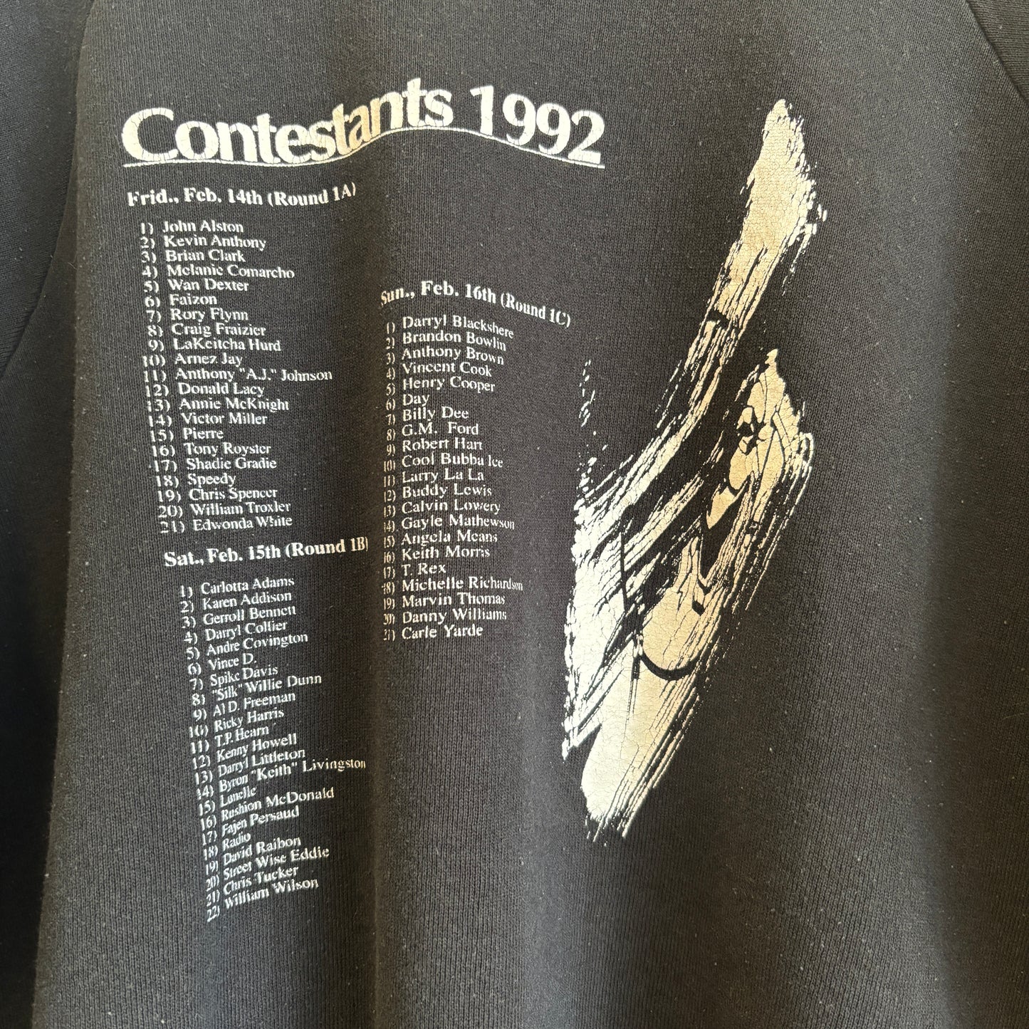 1990s Vintage Bay Area Black Comedy Competition Crewneck