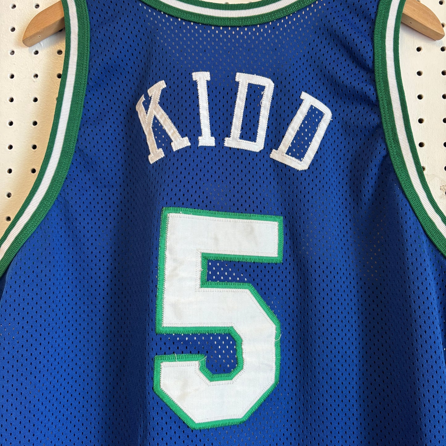 1990s Vintage Jason Kidd Dallas Mavericks Champion Basketball Jersey