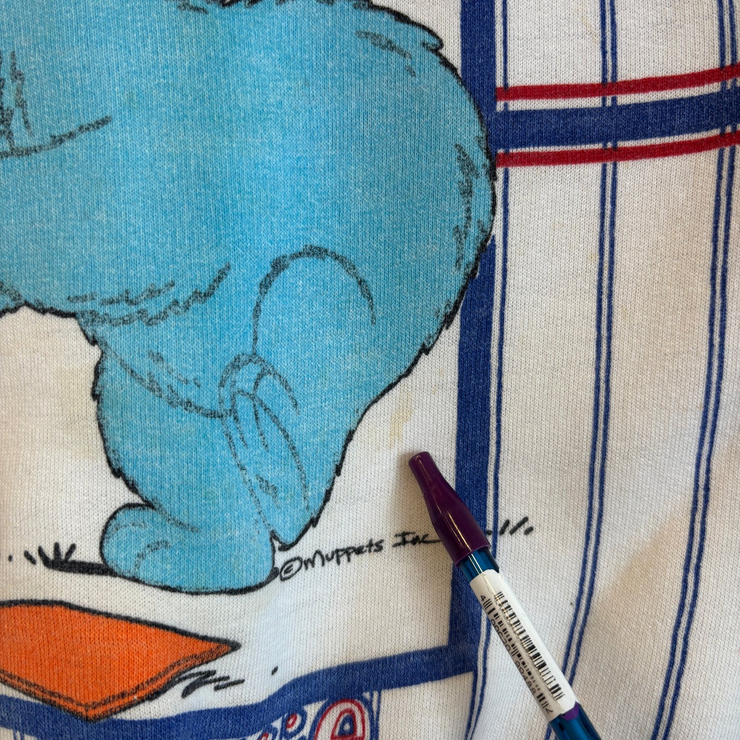1990s Vintage Youth Cookie Monster Home-Run Crewneck