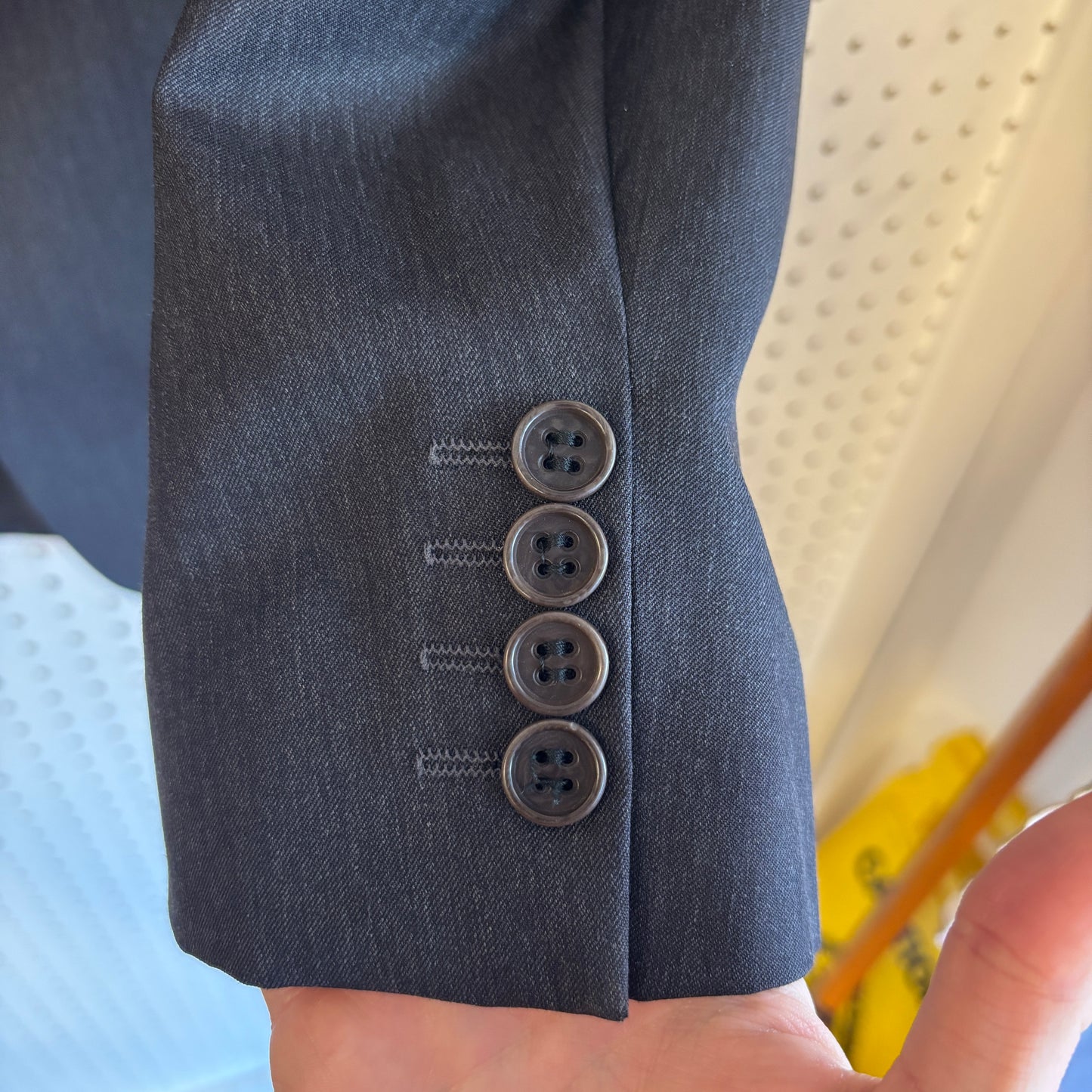 1980s Yves Saint Laurent Pour Homme Tailored Wool Suit Jacket