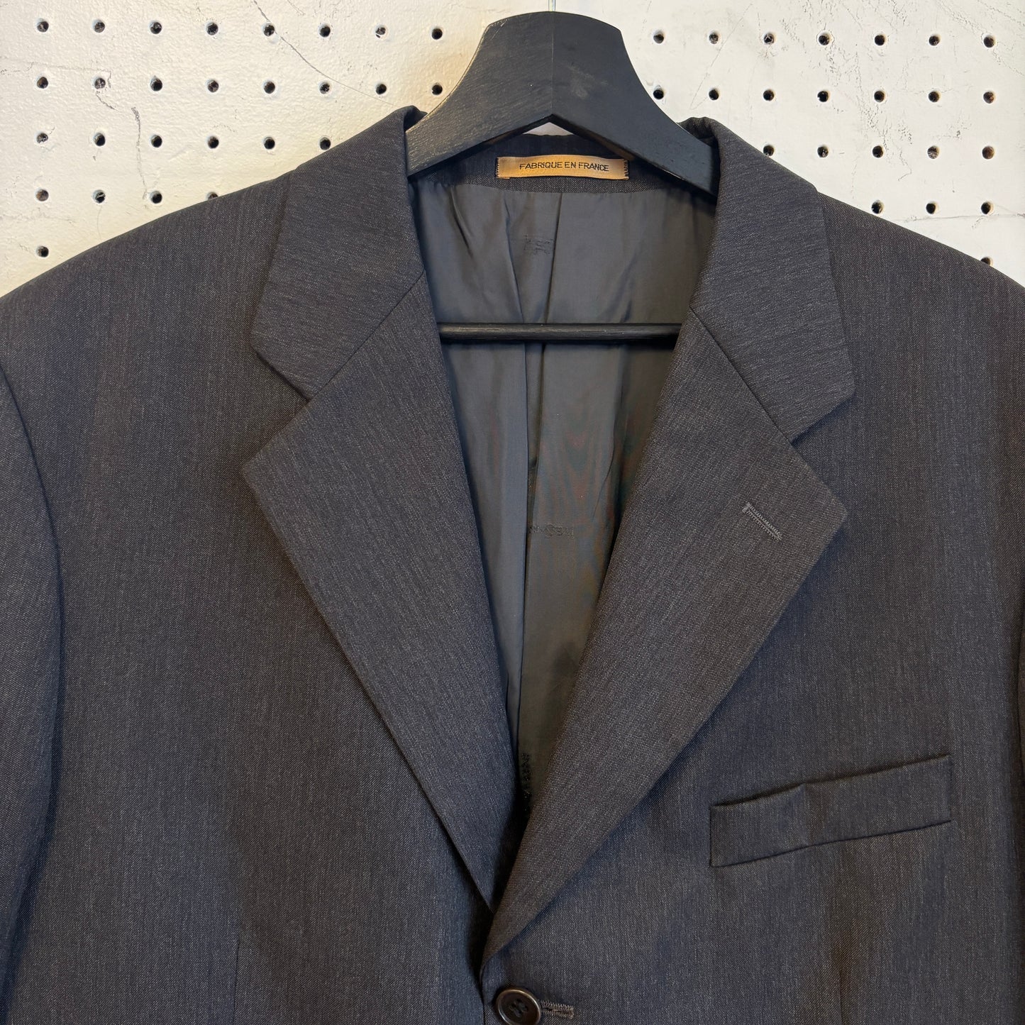 1980s Yves Saint Laurent Pour Homme Tailored Wool Suit Jacket