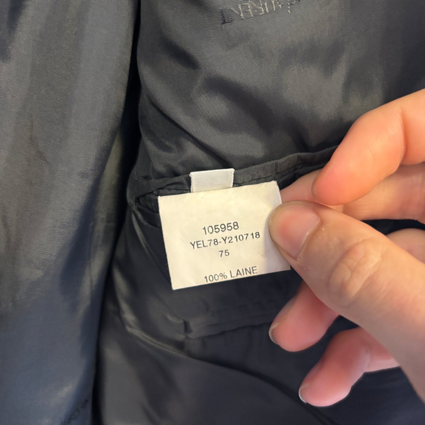 1980s Yves Saint Laurent Pour Homme Tailored Wool Suit Jacket