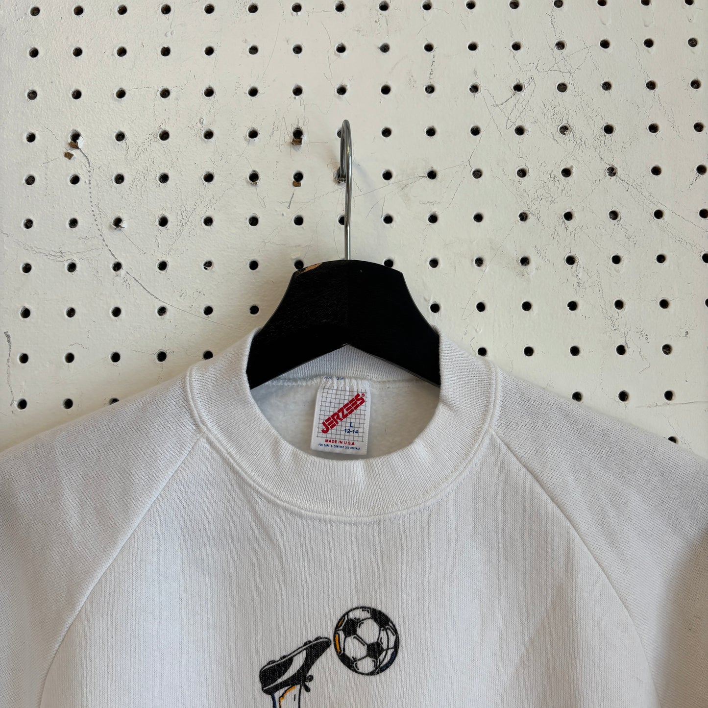 1990s Vintage BJ McClain Bicycle Kick Art Crewneck
