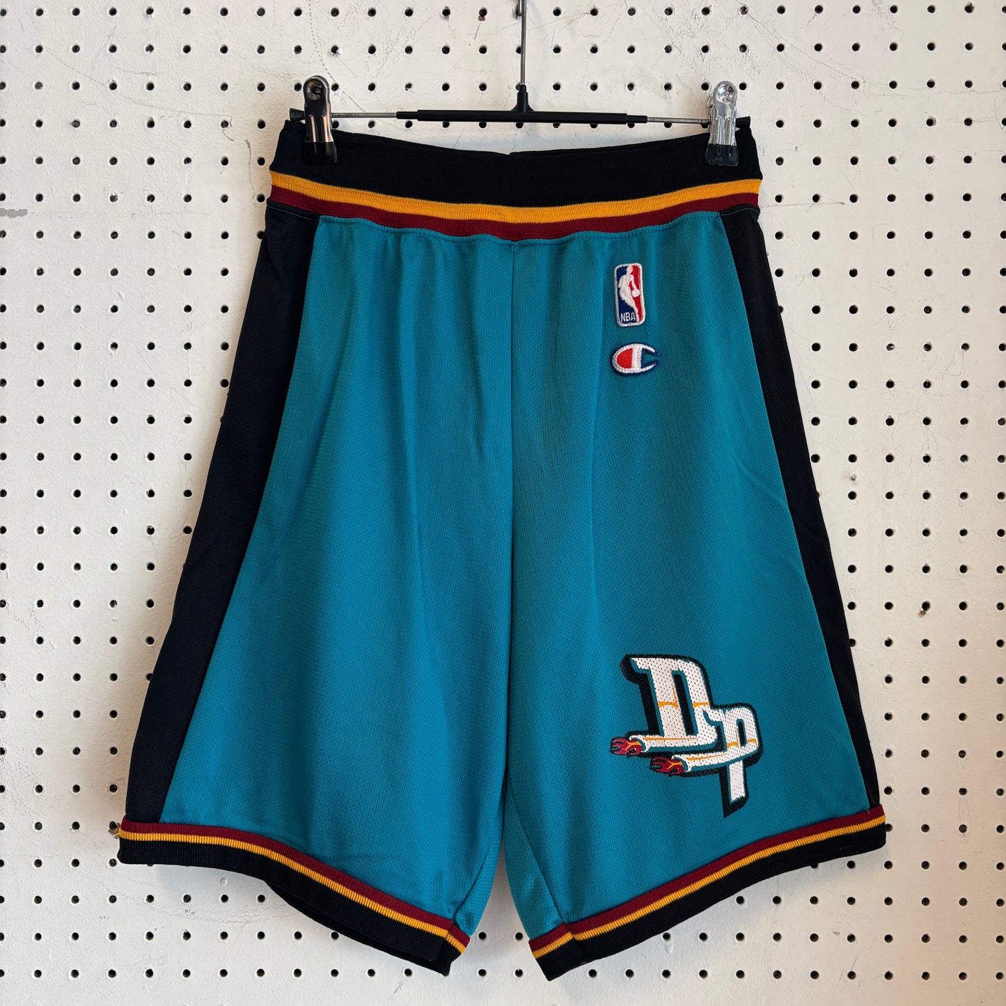 1990s Vintage Detroit Pistons Champion Basketball Shorts