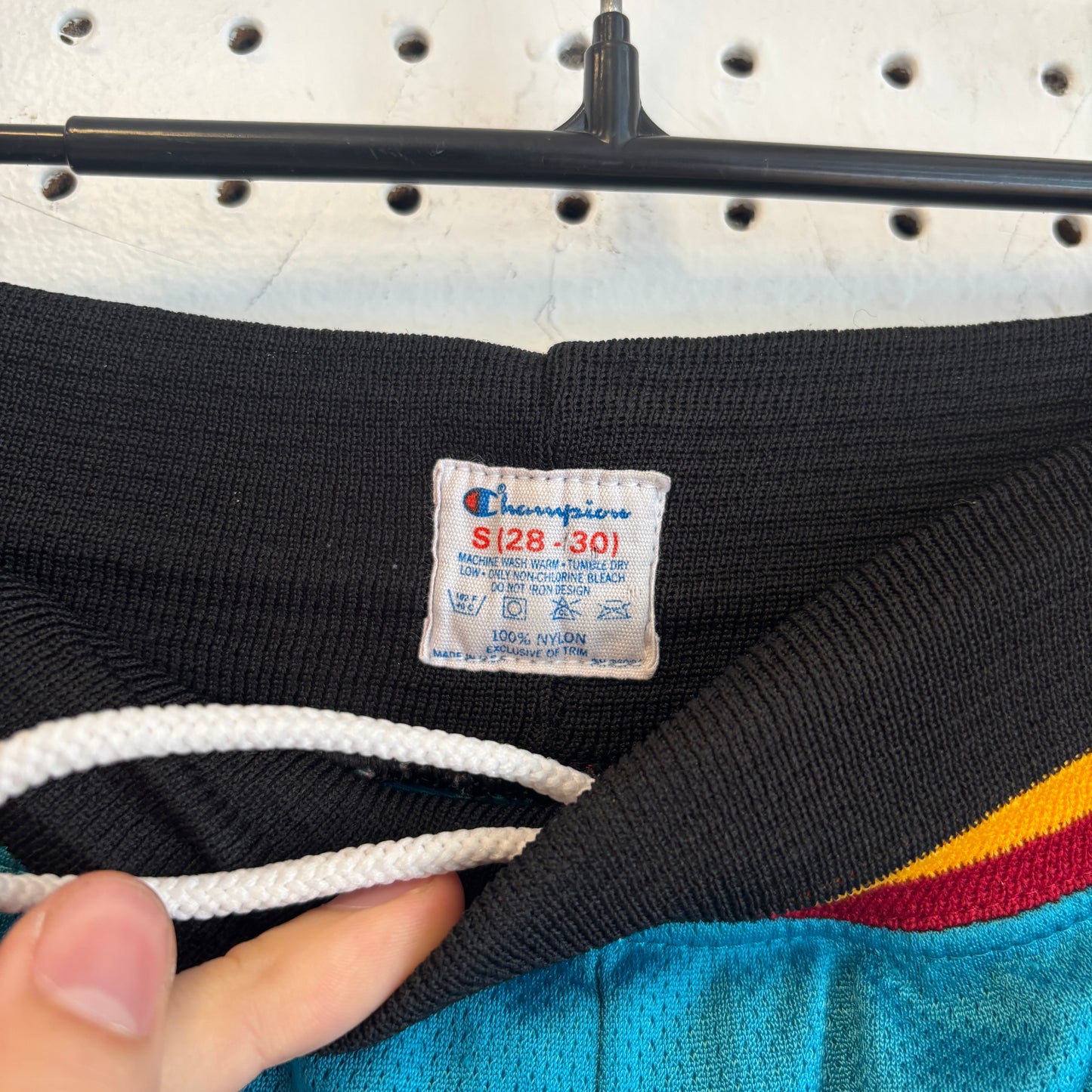 1990s Vintage Detroit Pistons Champion Basketball Shorts