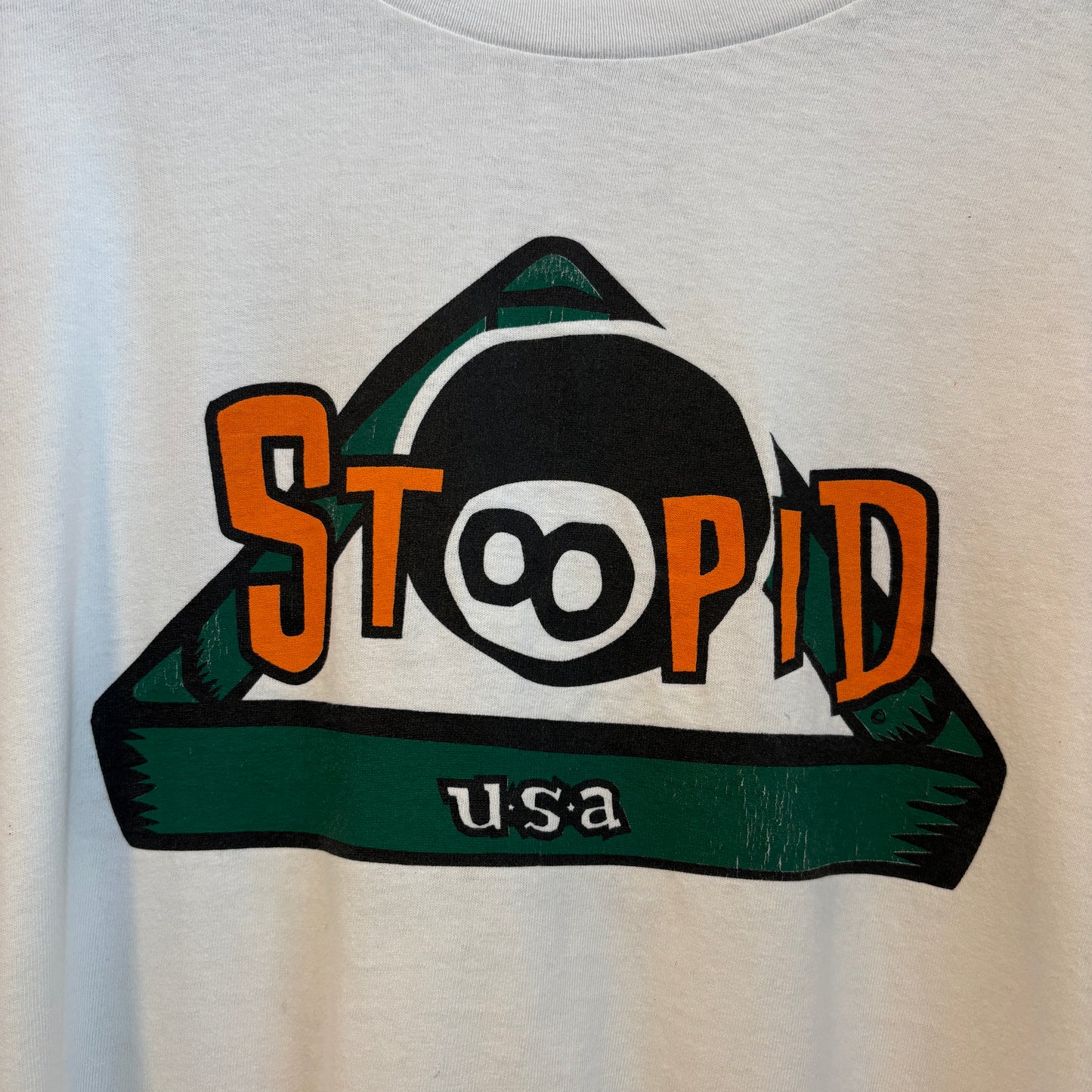 1990s Vintage Stoopid Skateboard 8-Ball Long Sleeve Shirt