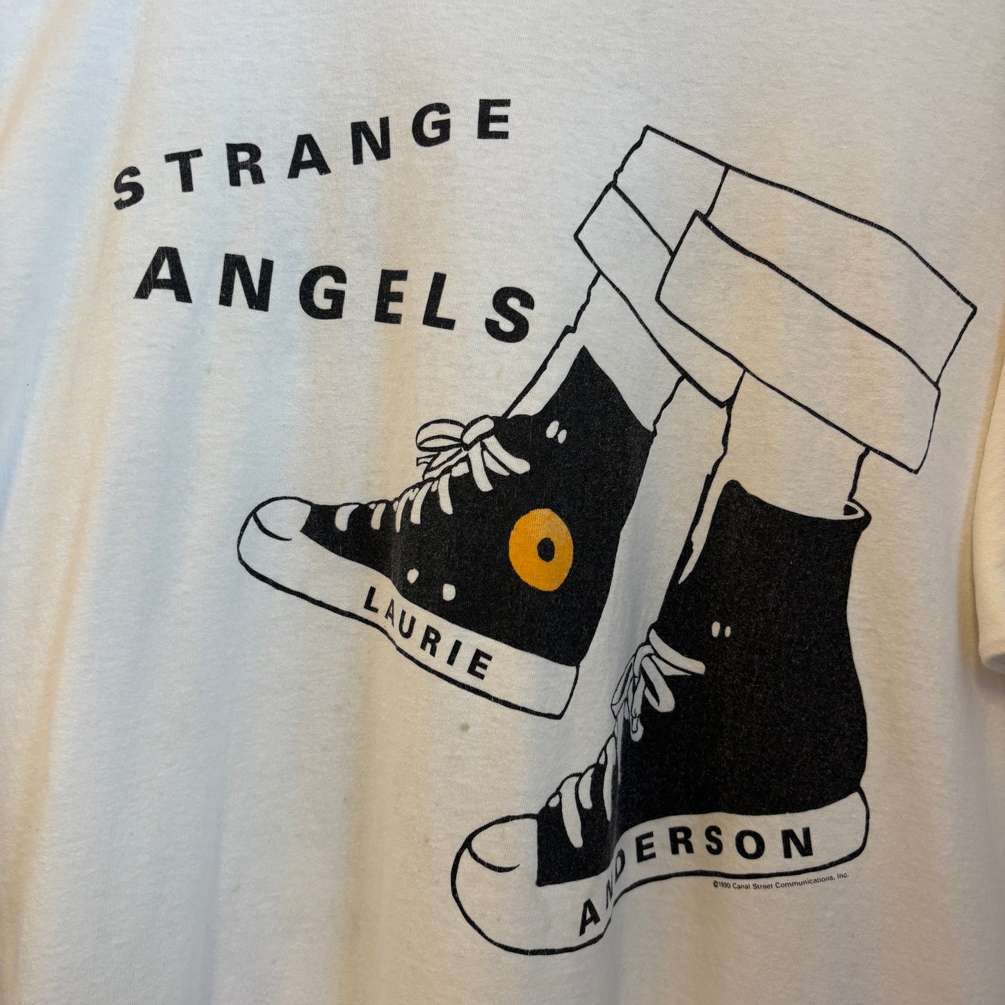 1990s Vintage Laurie Anderson Strange Angeles Tour Tee
