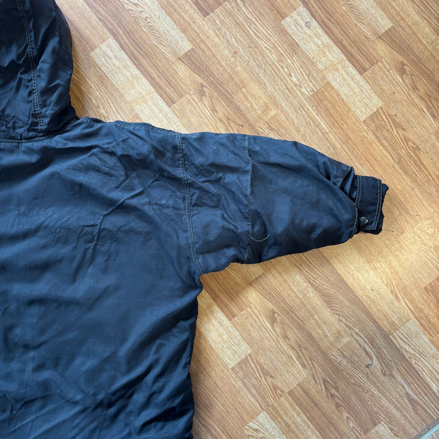 1990s Twist Graffiti Baggy Hooded Coat